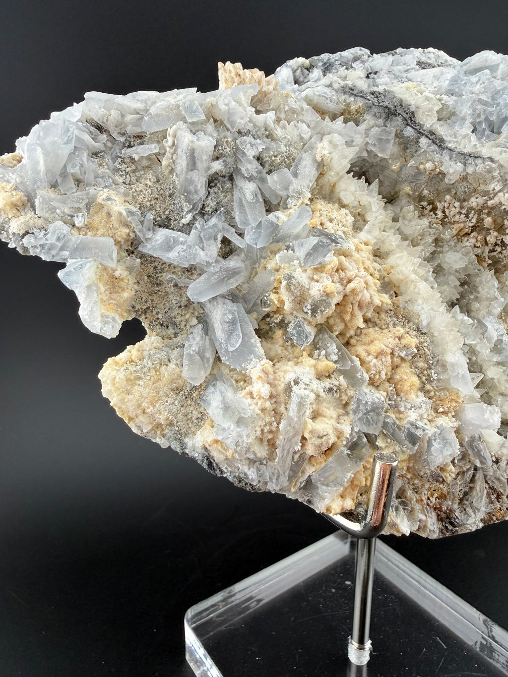 Blue Barite with Fluorescent Calcite & Quartz | Erongo Mountains, Namibia