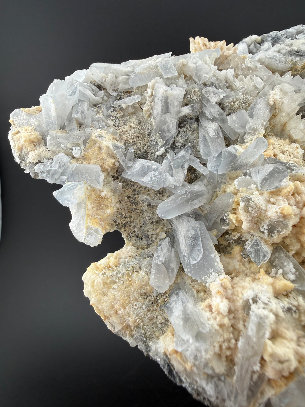 Blue Barite with Fluorescent Calcite & Quartz | Erongo Mountains, Namibia