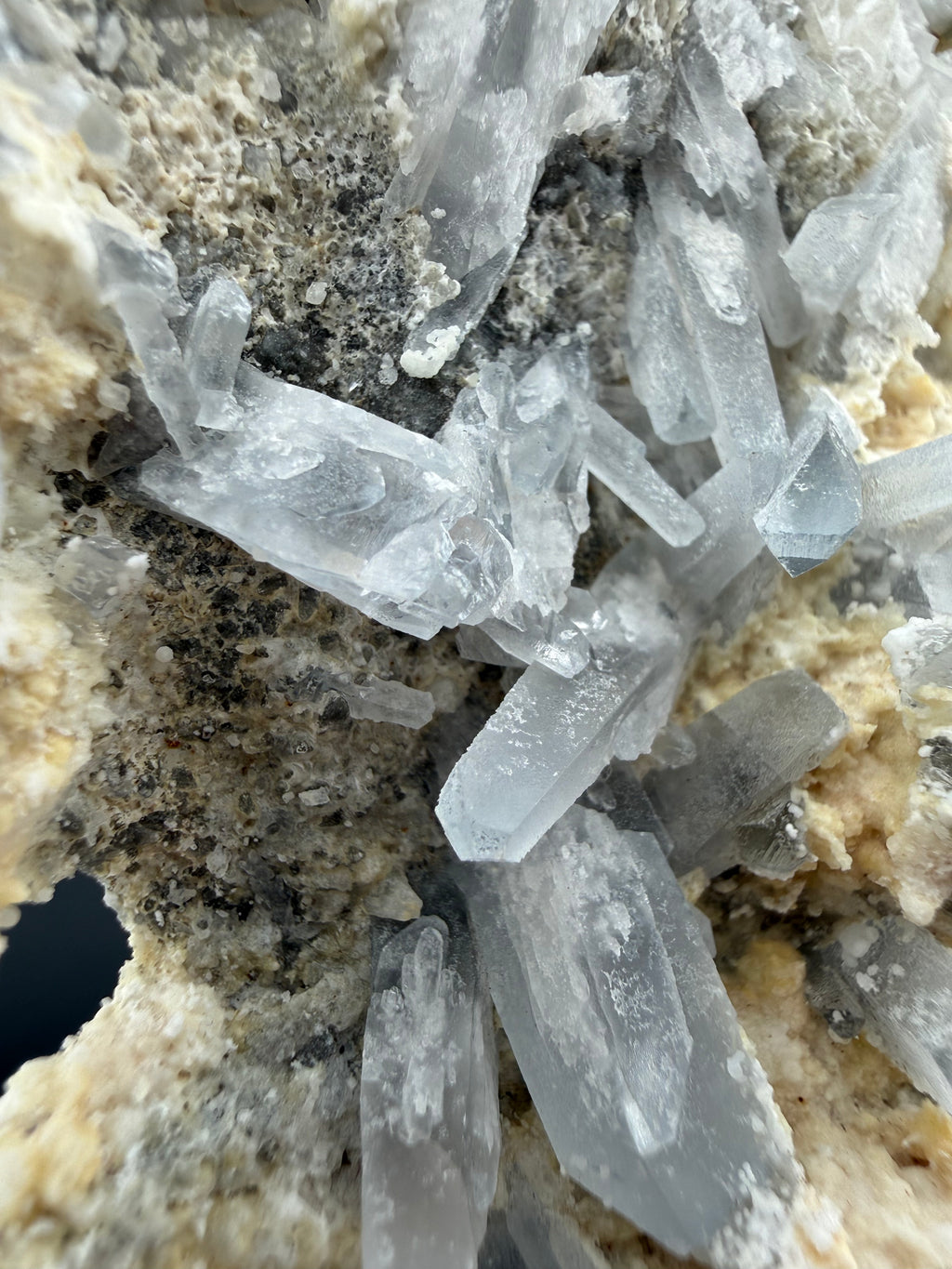 Blue Barite with Fluorescent Calcite & Quartz | Erongo Mountains, Namibia