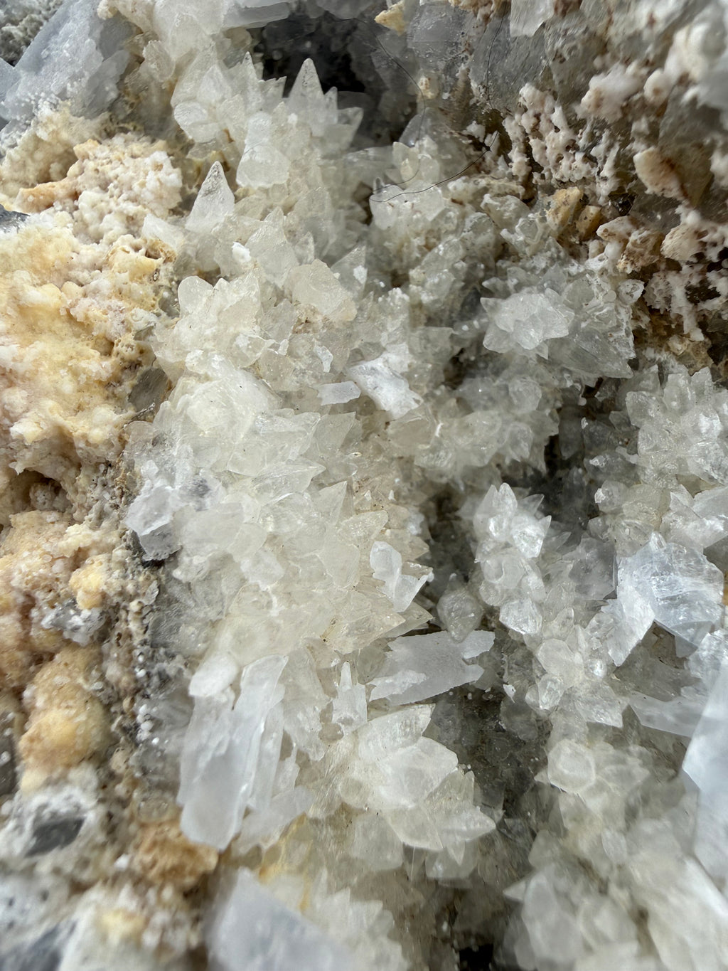 Blue Barite with Fluorescent Calcite & Quartz | Erongo Mountains, Namibia