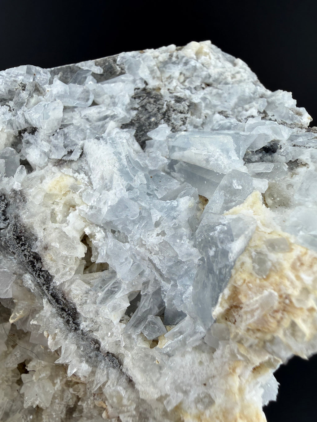 Blue Barite with Fluorescent Calcite & Quartz | Erongo Mountains, Namibia