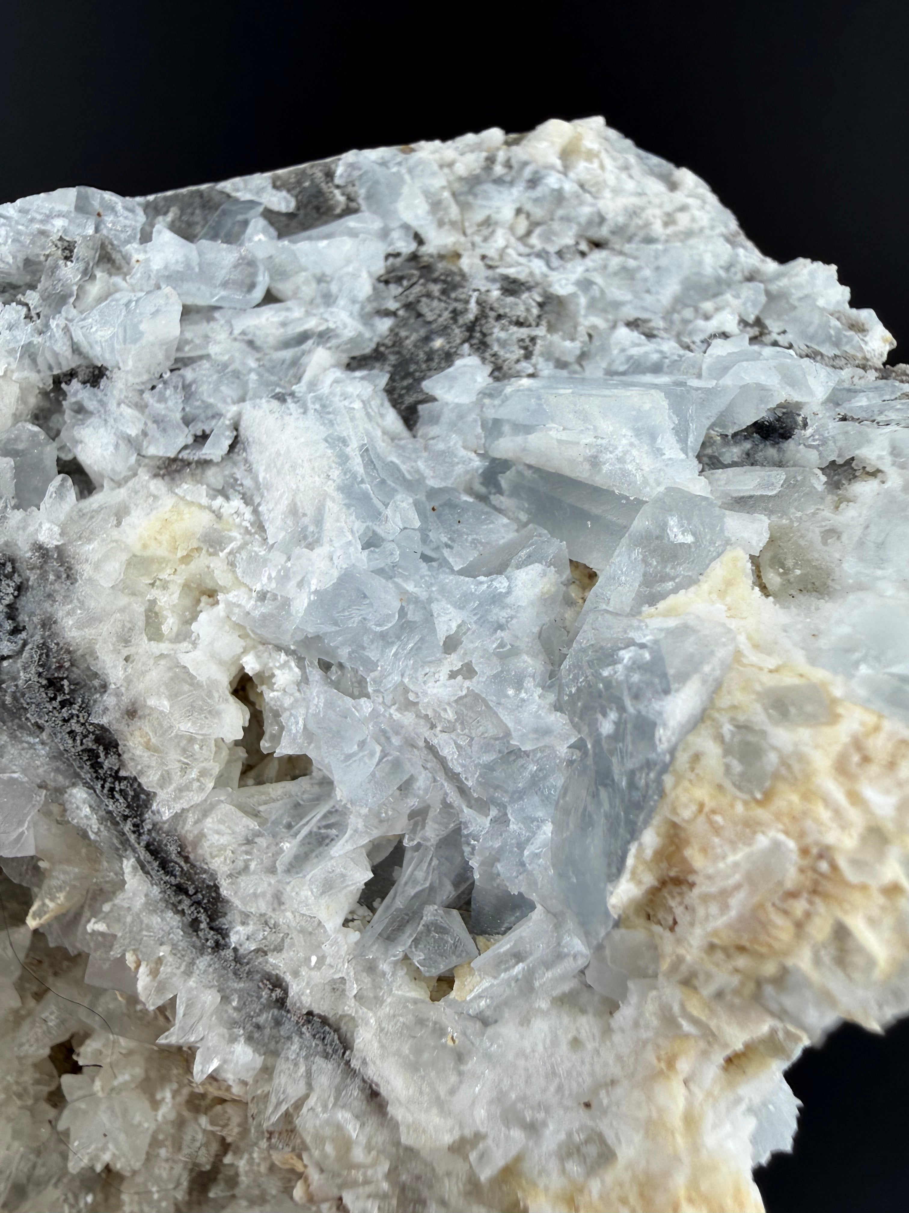 Blue Barite with Fluorescent Calcite & Quartz | Erongo Mountains, Namibia