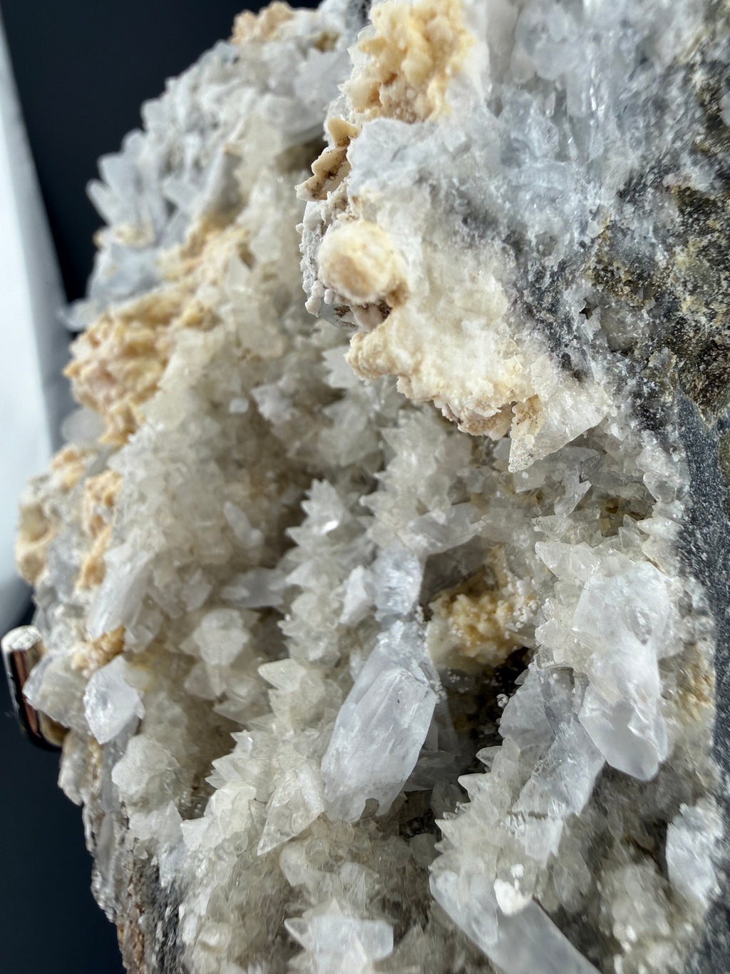 Blue Barite with Fluorescent Calcite & Quartz | Erongo Mountains, Namibia