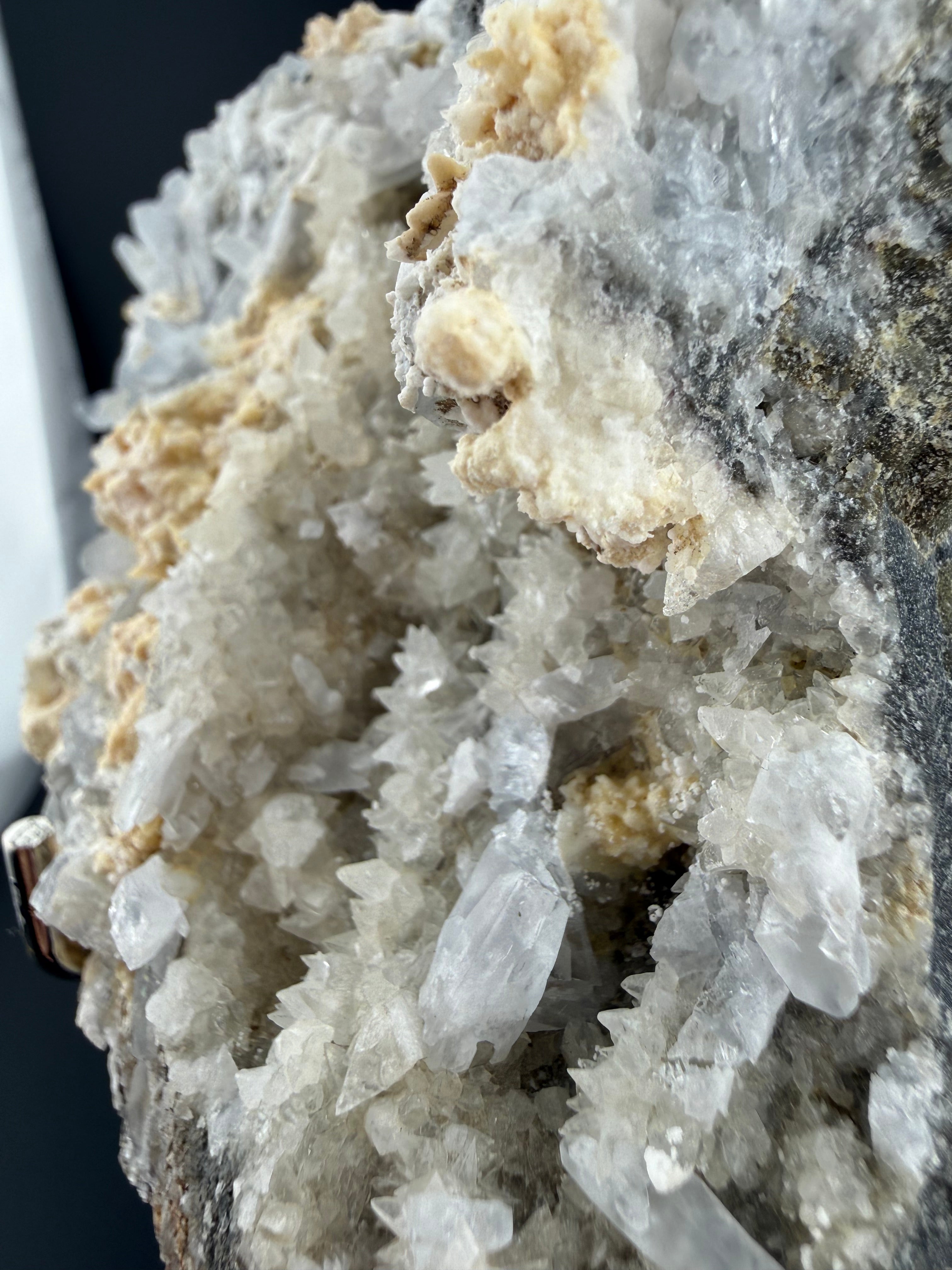 Blue Barite with Fluorescent Calcite & Quartz | Erongo Mountains, Namibia