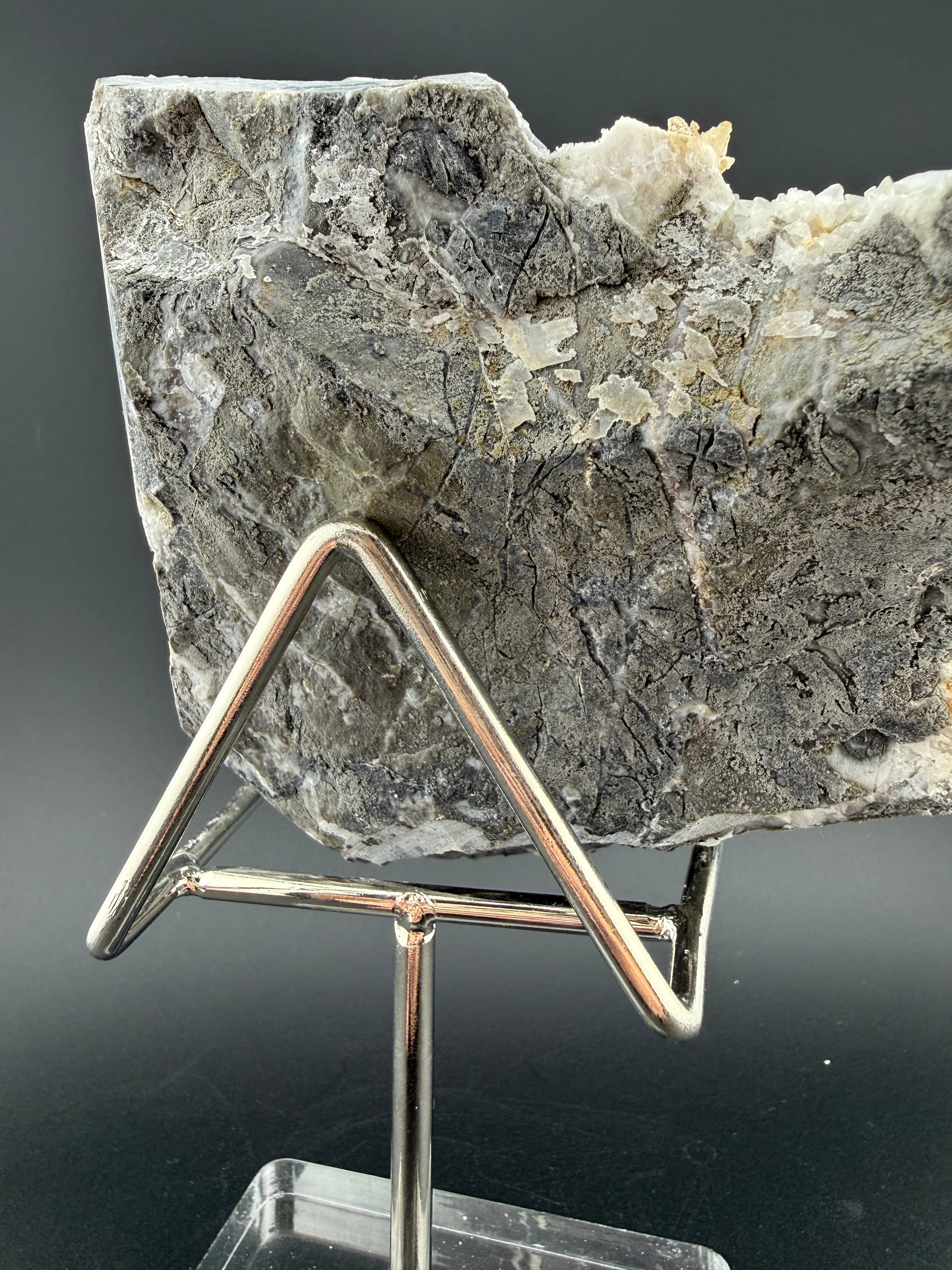 Blue Barite with Fluorescent Calcite & Quartz | Erongo Mountains, Namibia