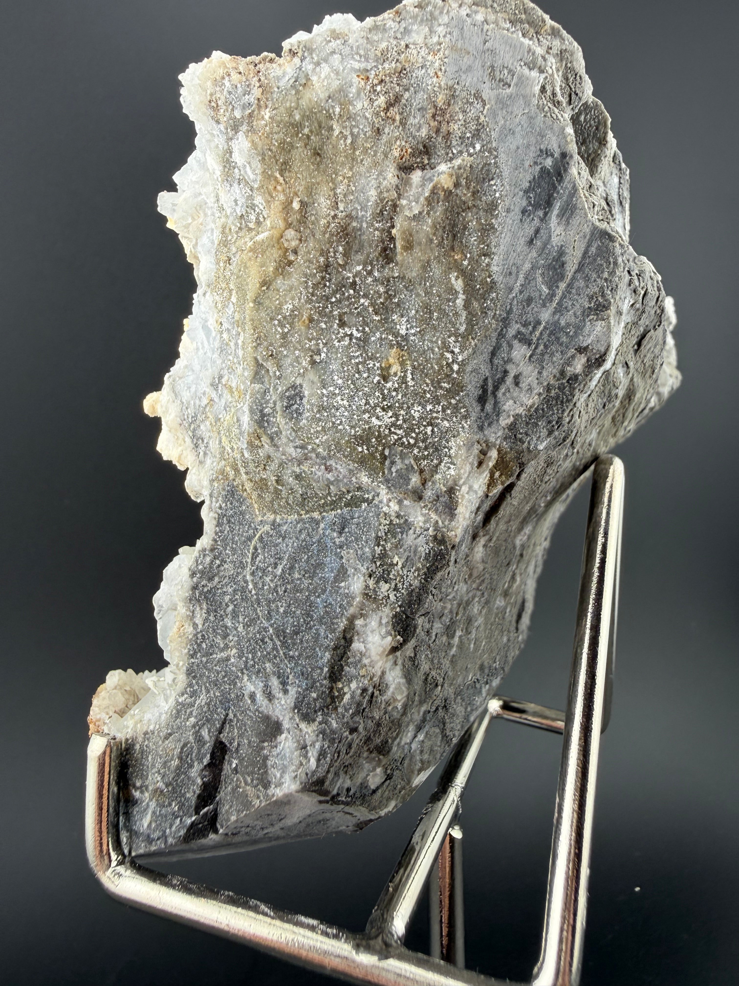 Blue Barite with Fluorescent Calcite & Quartz | Erongo Mountains, Namibia