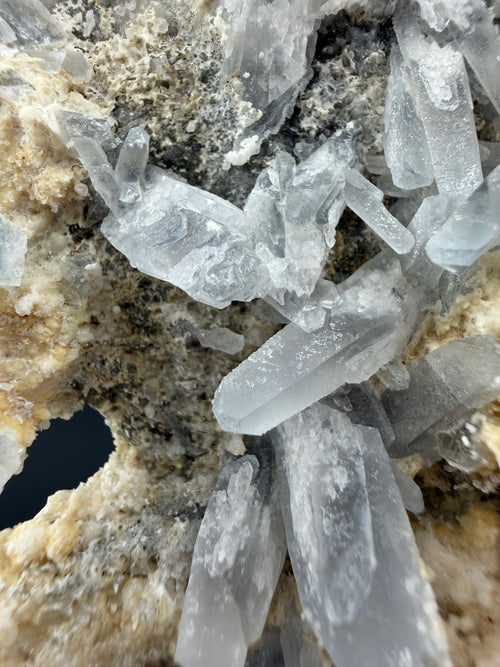 Blue Barite with Fluorescent Calcite & Quartz | Erongo Mountains, Namibia