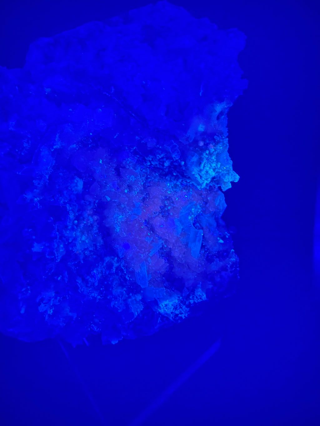 Blue Barite with Fluorescent Calcite & Quartz | Erongo Mountains, Namibia