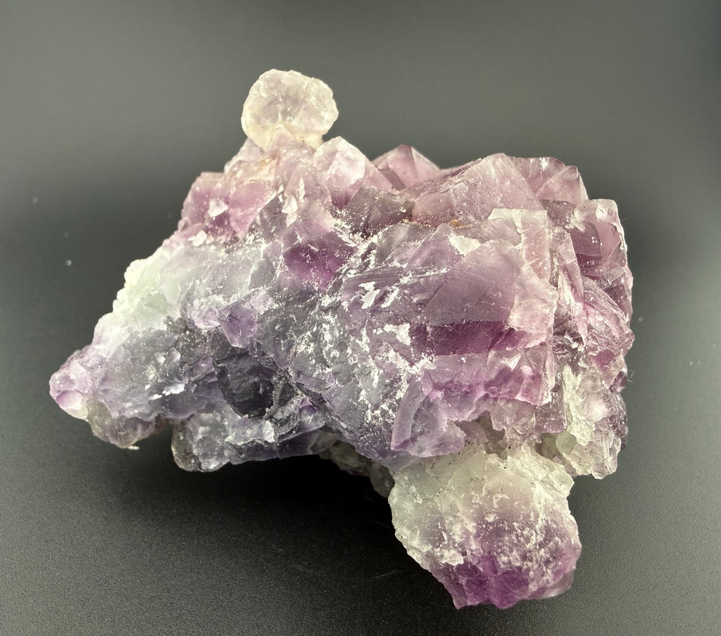UV Reactive Purple Fluorite with Calcite — Fujian Province, China UV Reactive Purple Fluorite with Calcite — Fujian Province, China
