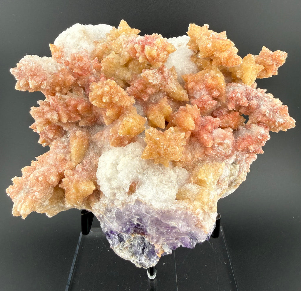 UV Reactive Calcite with Fluorite | Phosphorescent Specimen | Hubei, China