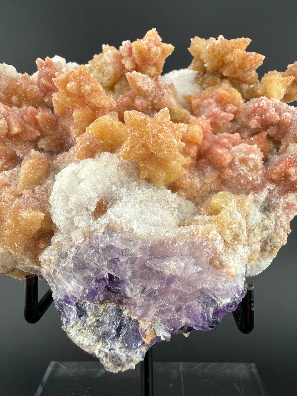 UV Reactive Calcite with Fluorite | Phosphorescent Specimen | Hubei, China