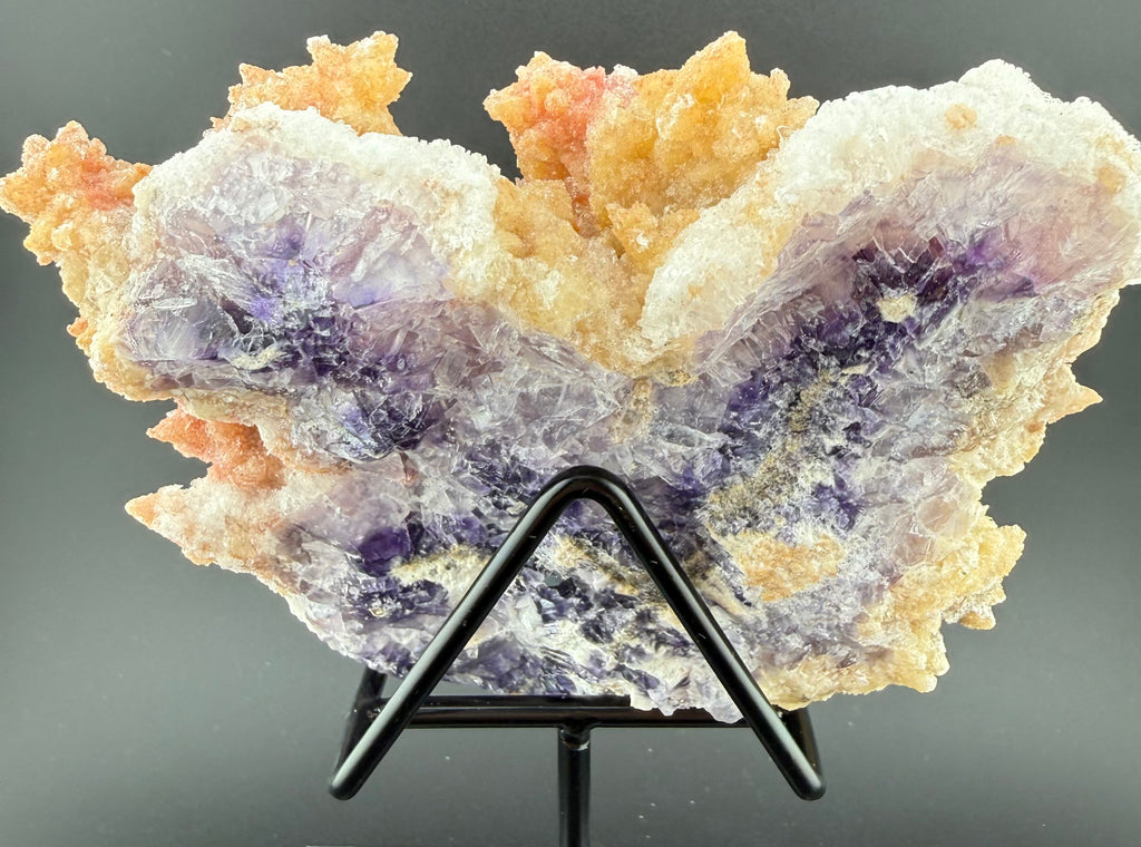 UV Reactive Calcite with Fluorite | Phosphorescent Specimen | Hubei, China