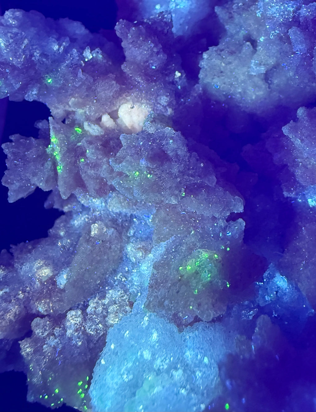 UV Reactive Calcite with Fluorite | Phosphorescent Specimen | Hubei, China