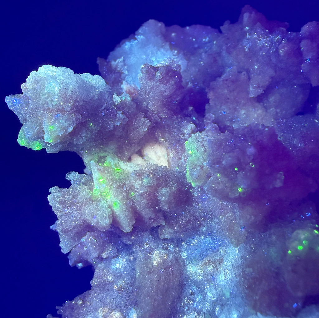 UV Reactive Calcite with Fluorite | Phosphorescent Specimen | Hubei, China