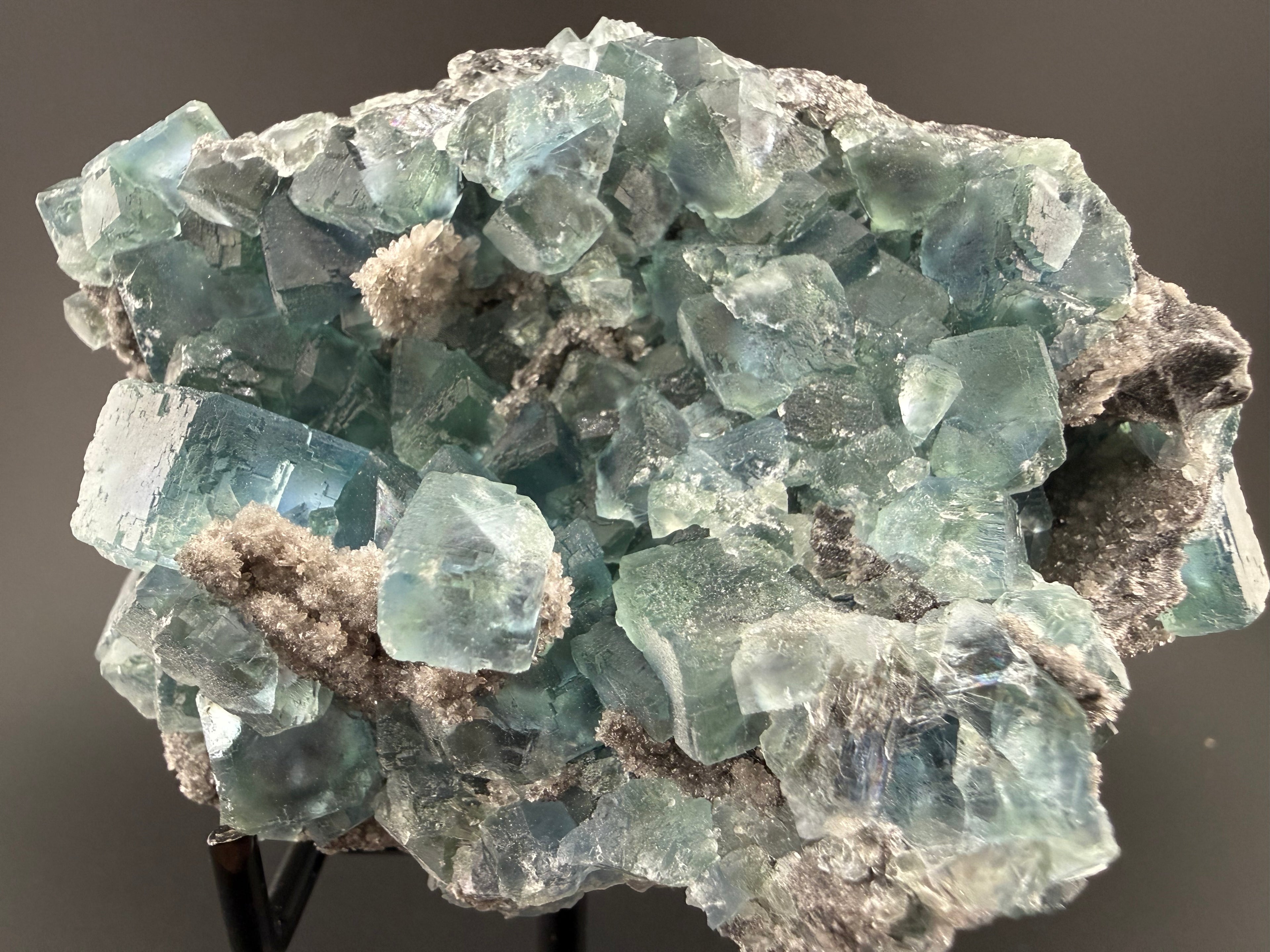 Blue Fluorite on Matrix · UV Reactive · China