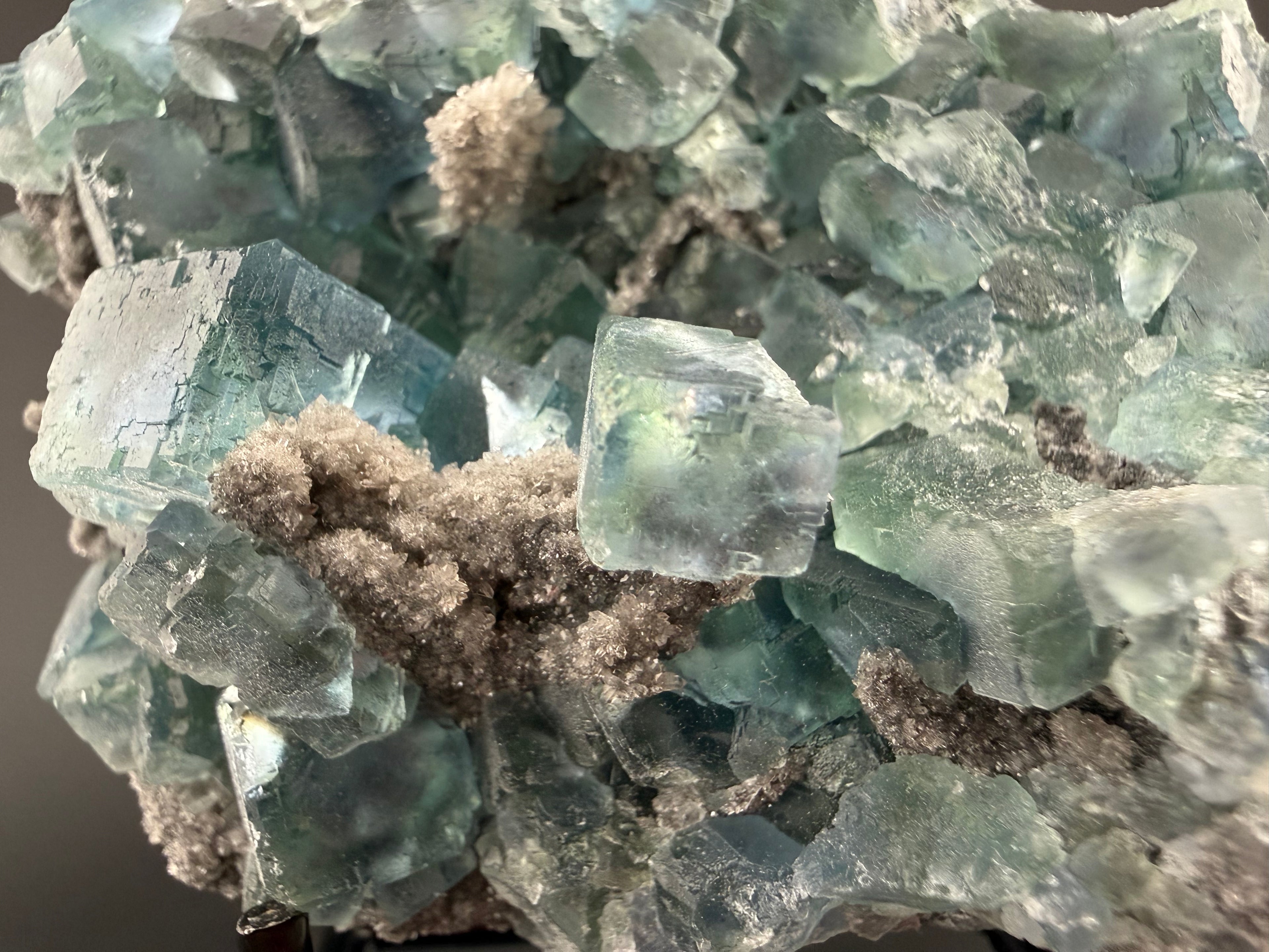 Blue Fluorite on Matrix · UV Reactive · China