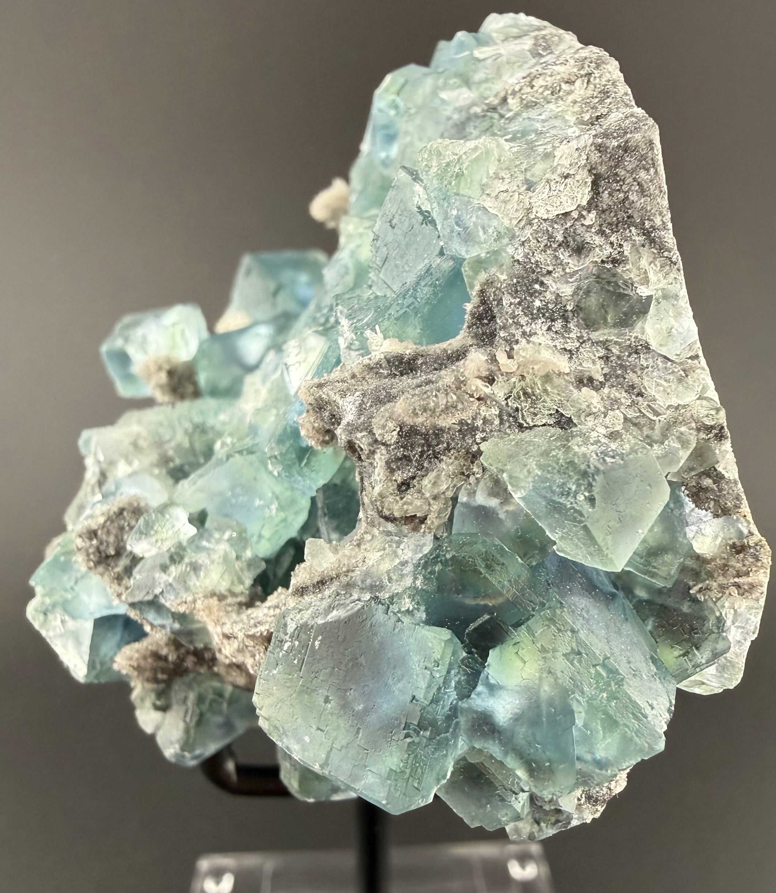 Blue Fluorite on Matrix · UV Reactive · China