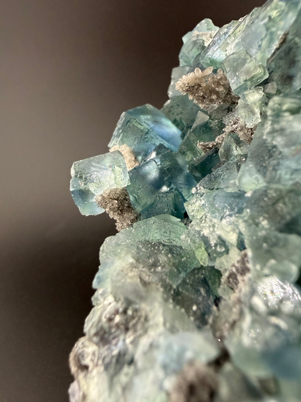 Blue Fluorite on Matrix · UV Reactive · China