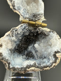 UV Reactive “Alien Agate” Geode | Hinged Display Specimen