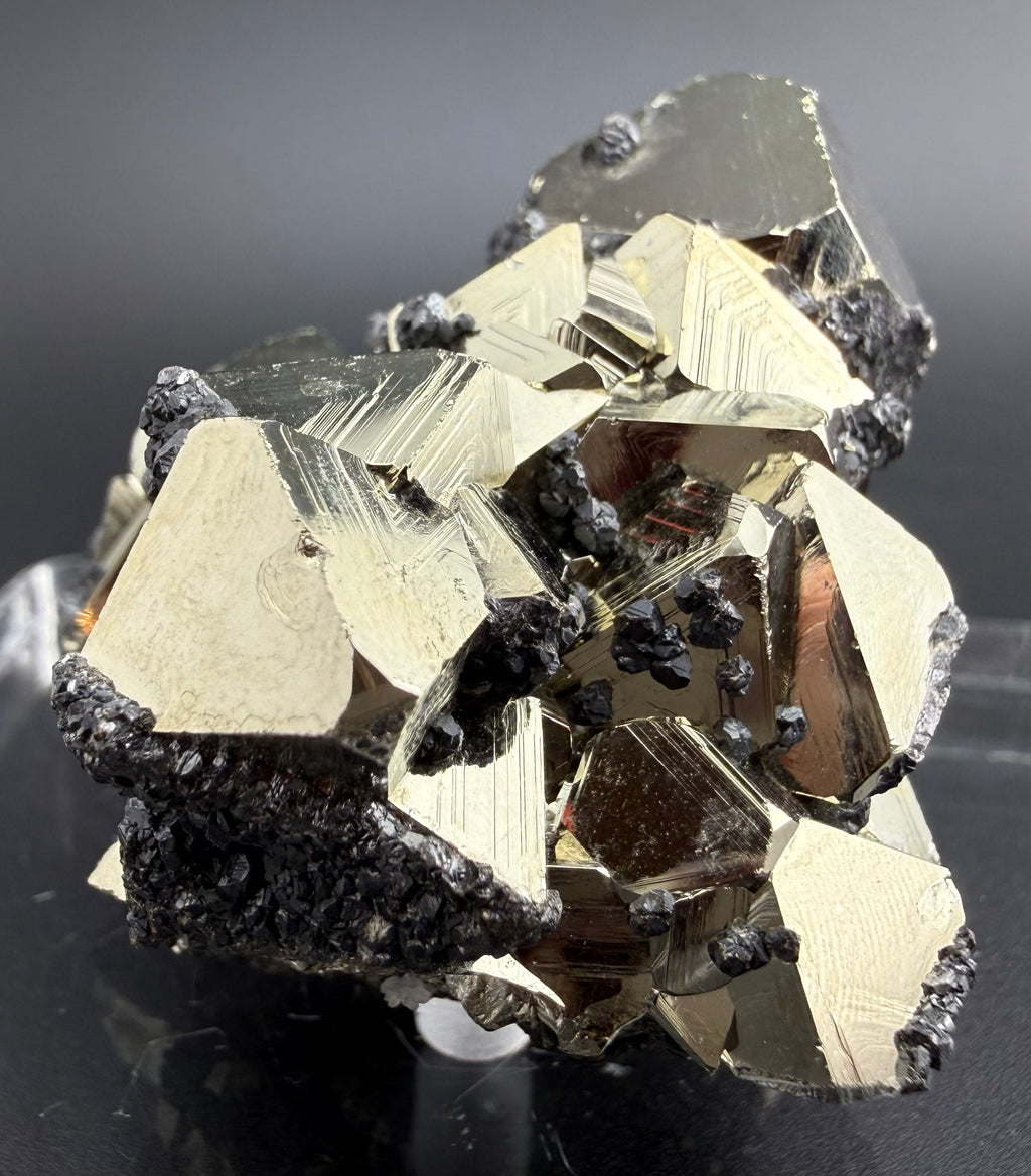 Pyrite Cluster with UV Reactive Sphalerite – Peru