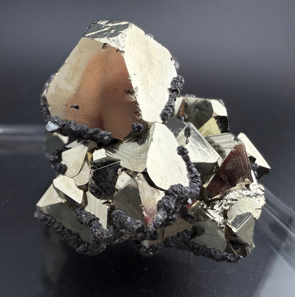Pyrite Cluster with UV Reactive Sphalerite – Peru