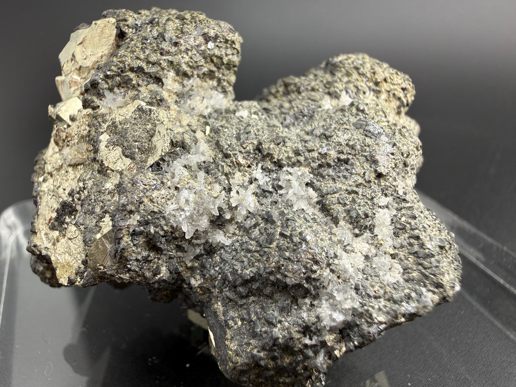 Pyrite Cluster with UV Reactive Sphalerite – Peru