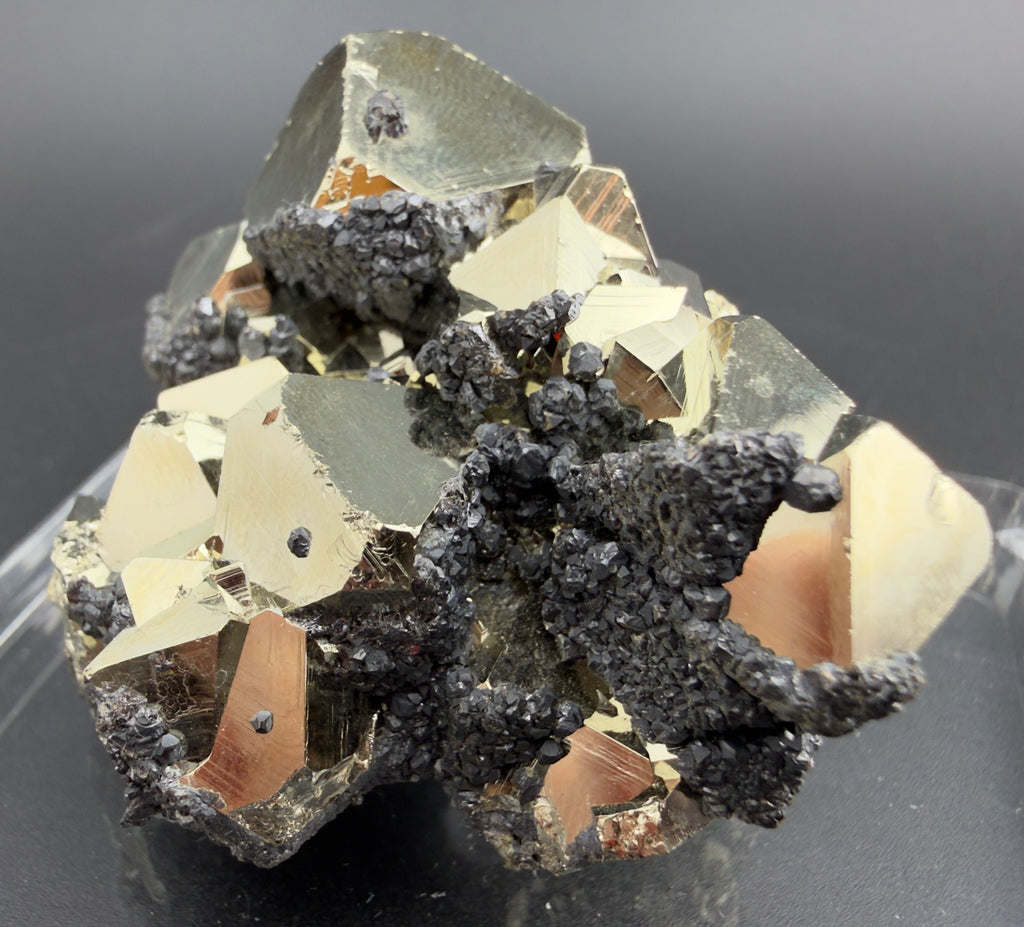 Pyrite Cluster with UV Reactive Sphalerite – Peru