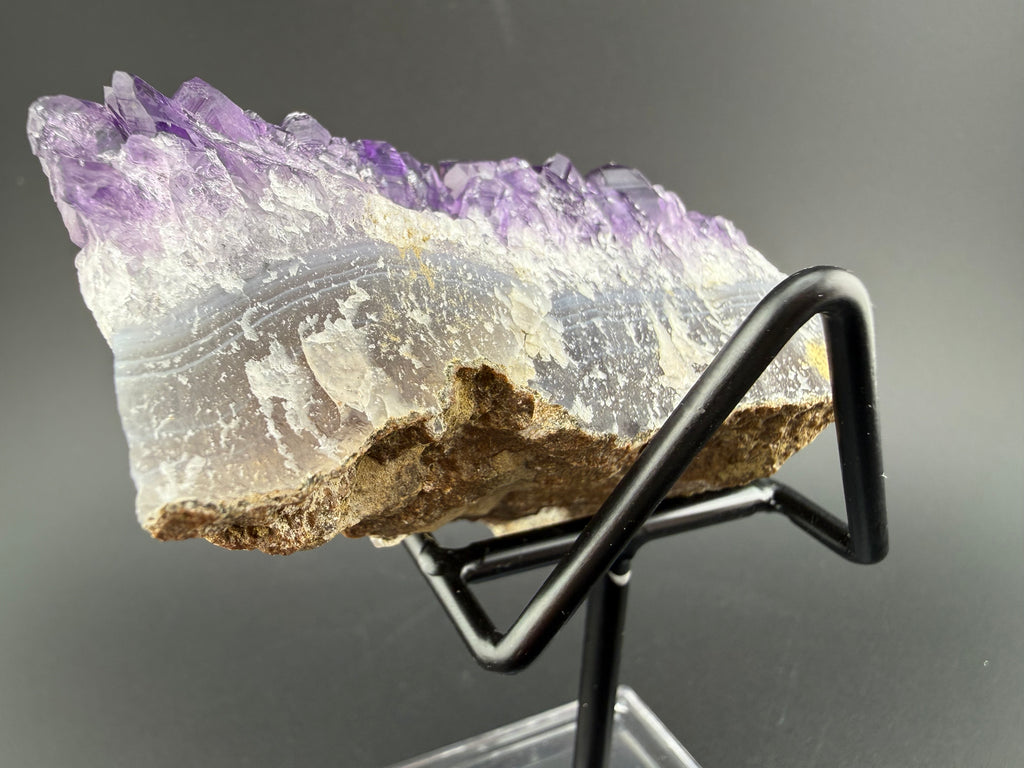 Amethyst with Calcite Rosettes – Artigas, Uruguay (UV Reactive)