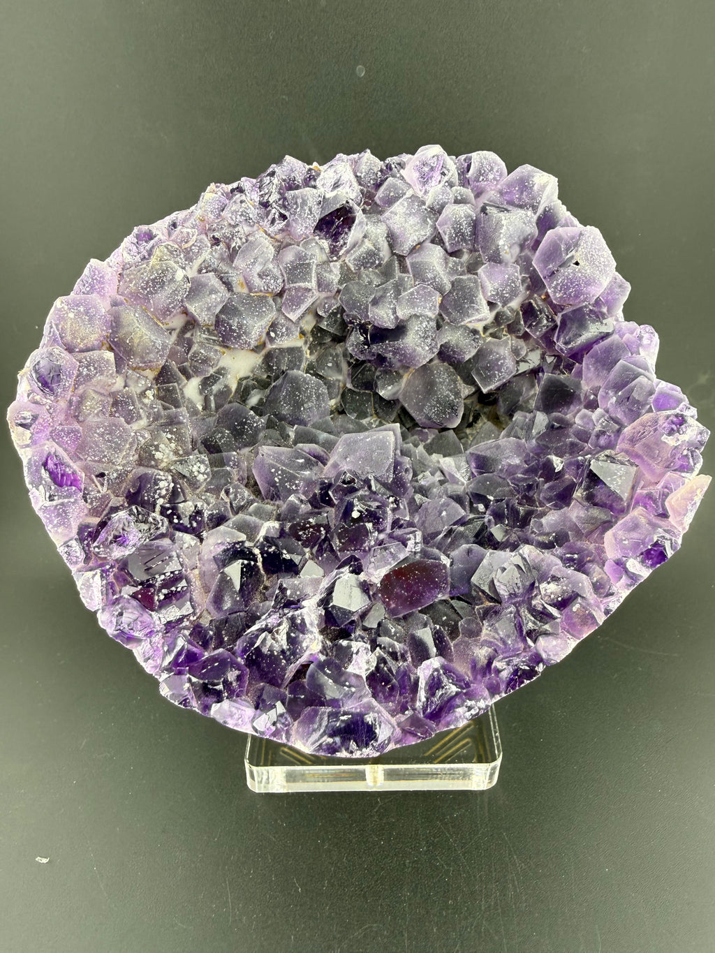 Frosted Amethyst Geode | Sculptural Volcanic Formation | Brazil