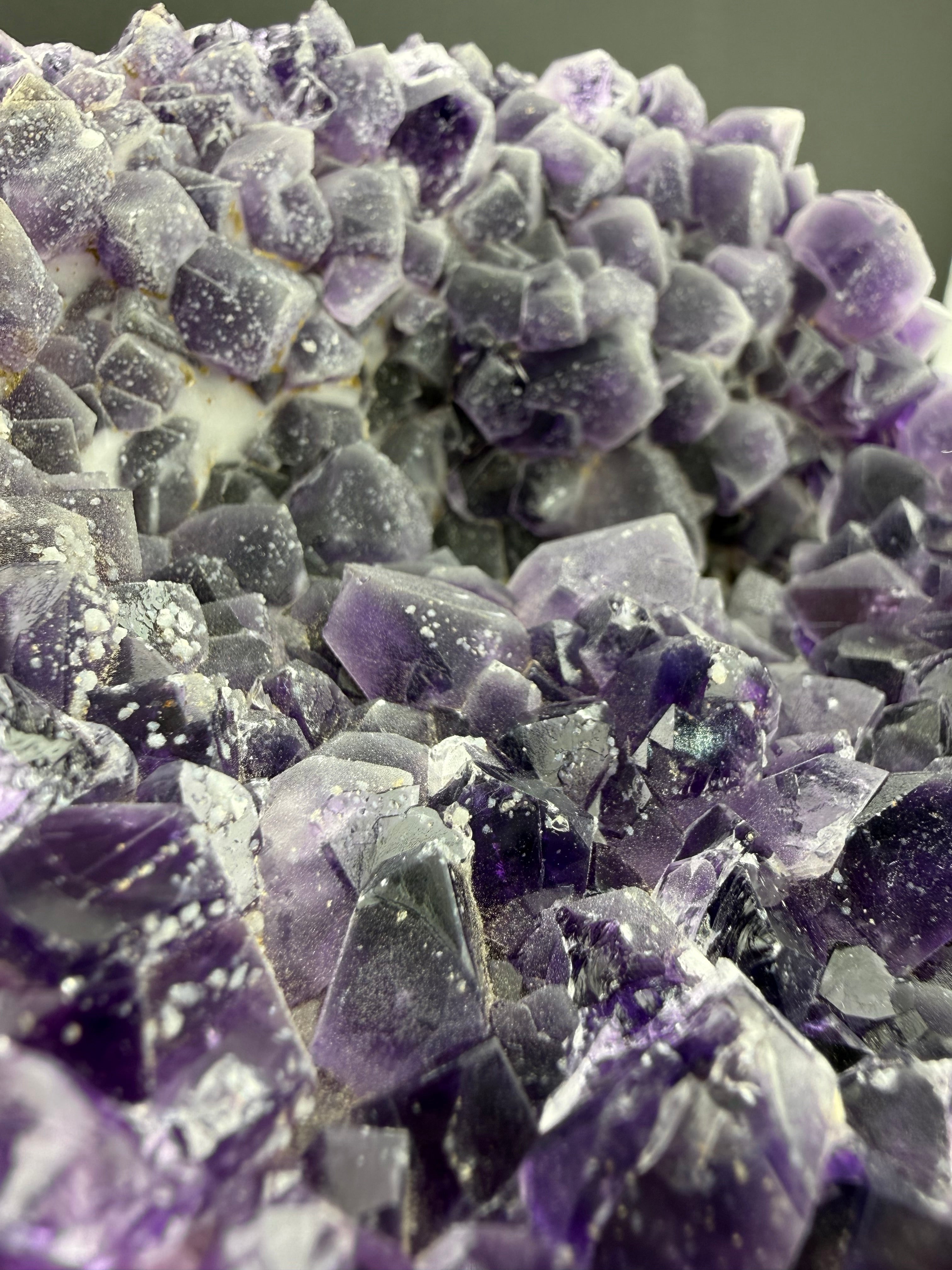 Frosted Amethyst Geode | Sculptural Volcanic Formation | Brazil