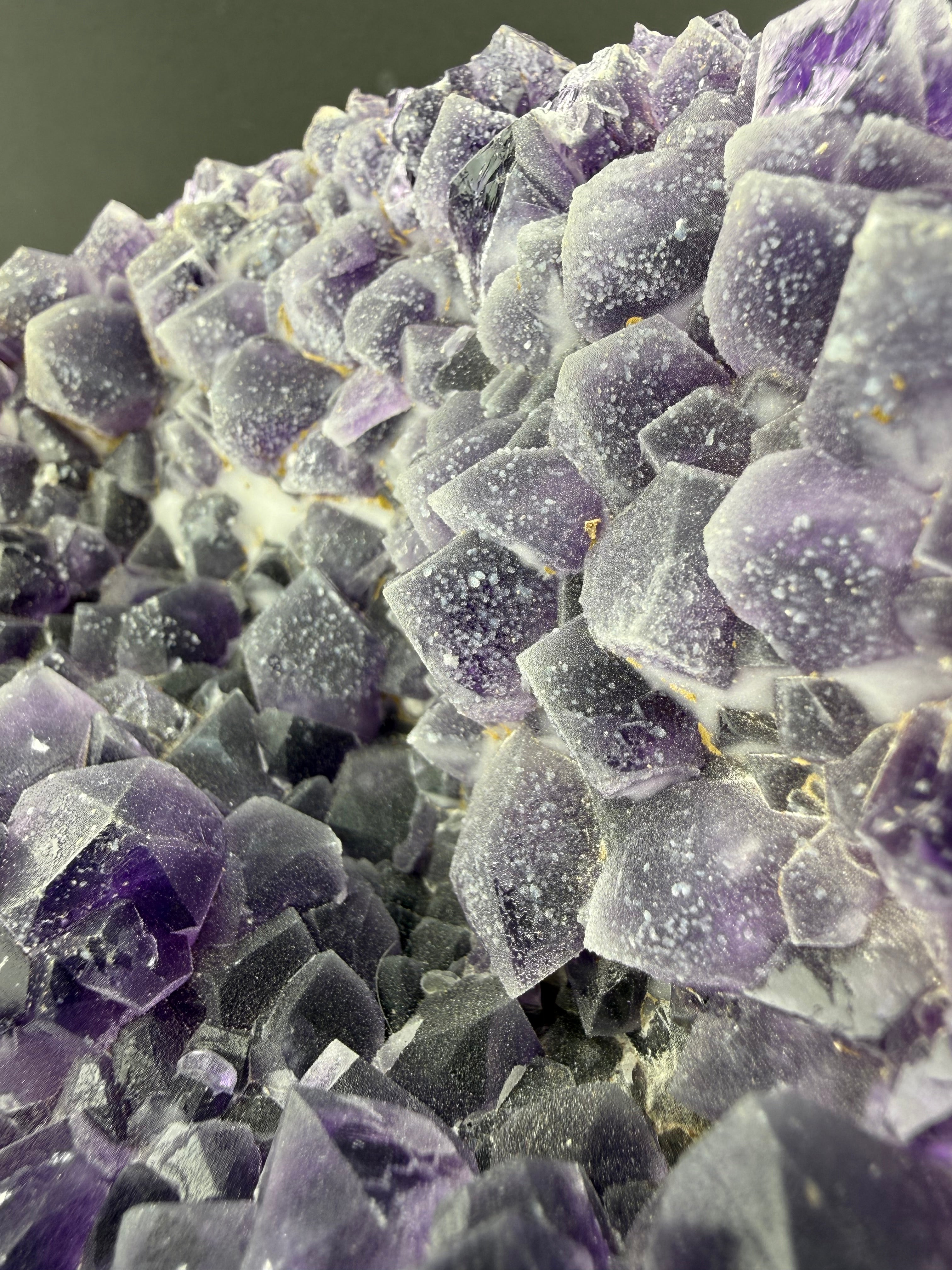 Frosted Amethyst Geode | Sculptural Volcanic Formation | Brazil
