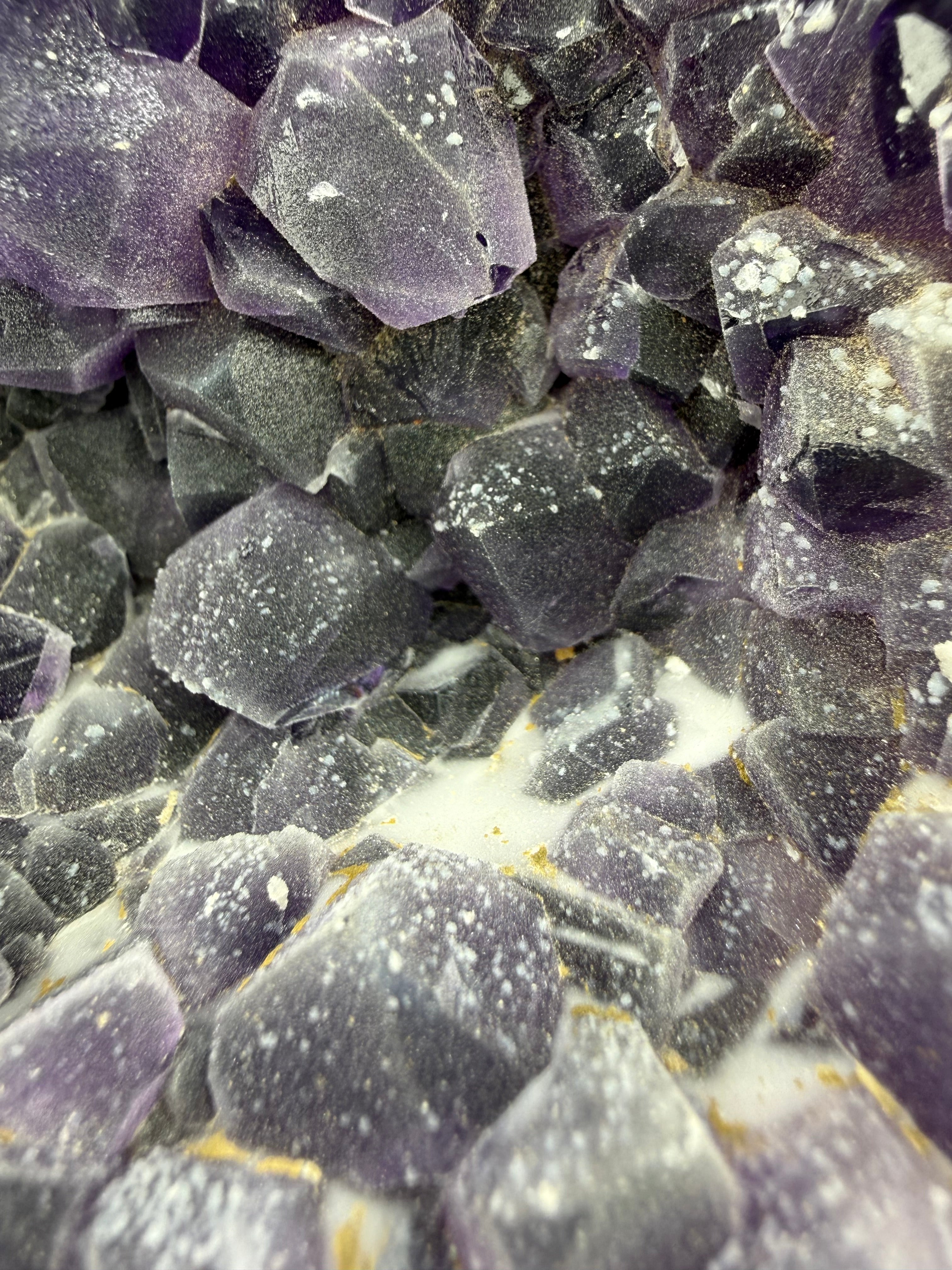 Frosted Amethyst Geode | Sculptural Volcanic Formation | Brazil