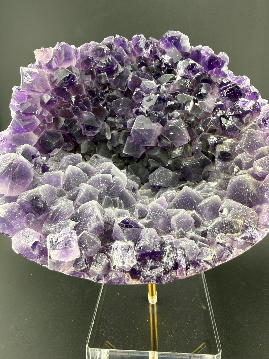 Frosted Amethyst Geode | Sculptural Volcanic Formation | Brazil