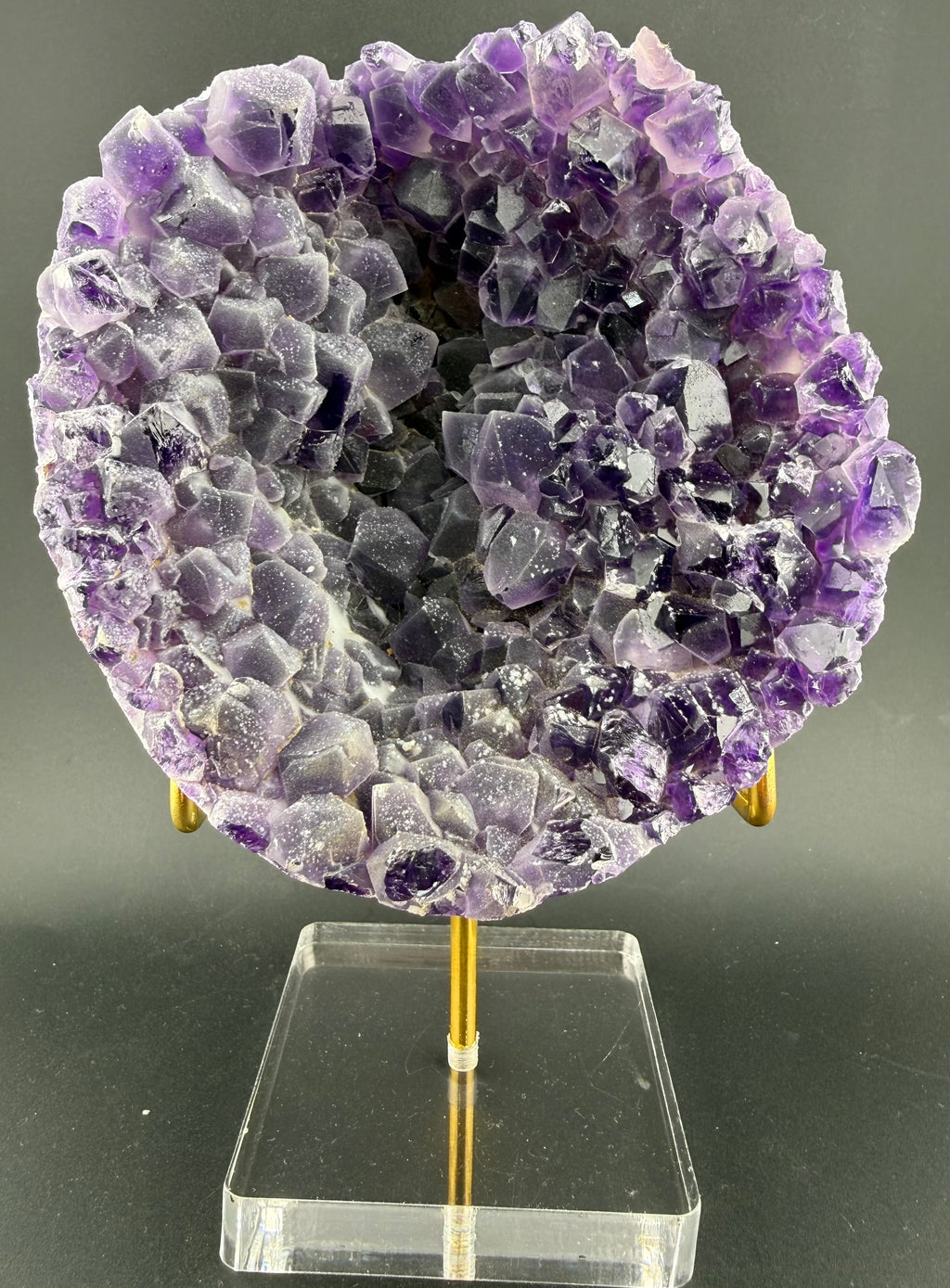 Frosted Amethyst Geode | Sculptural Volcanic Formation | Brazil
