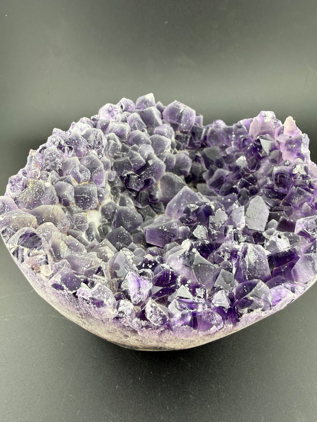 Frosted Amethyst Geode | Sculptural Volcanic Formation | Brazil