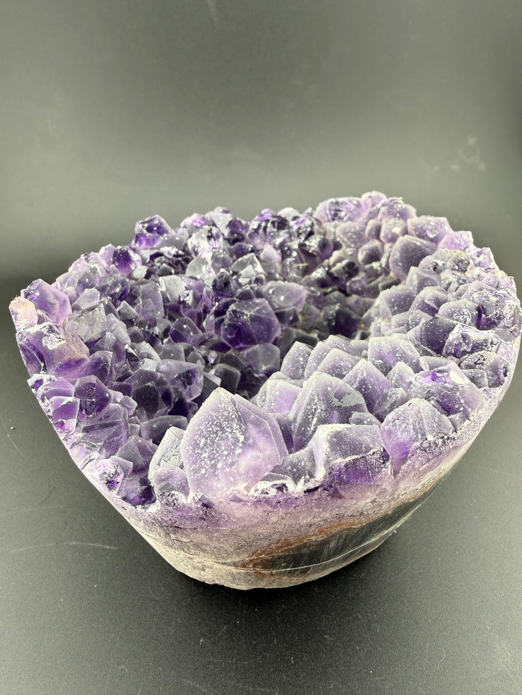 Frosted Amethyst Geode | Sculptural Volcanic Formation | Brazil