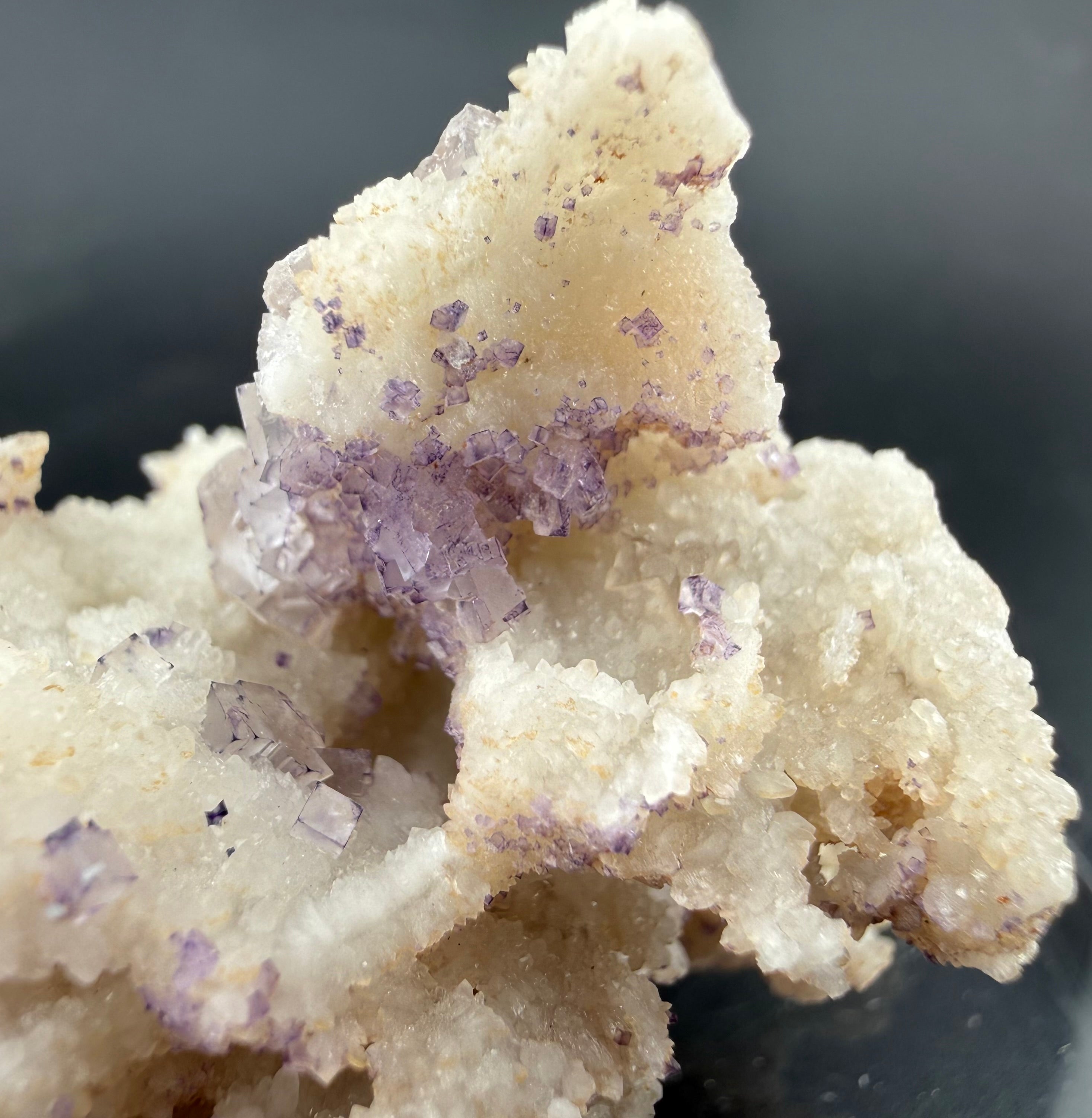 Fluorite on Calcite | UV Reactive Specimen | Hubei, China