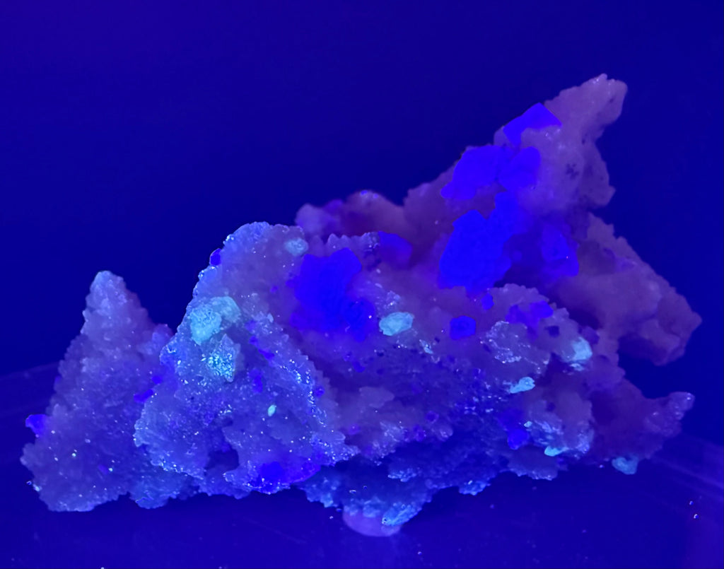 Fluorite on Calcite | UV Reactive Specimen | Hubei, China