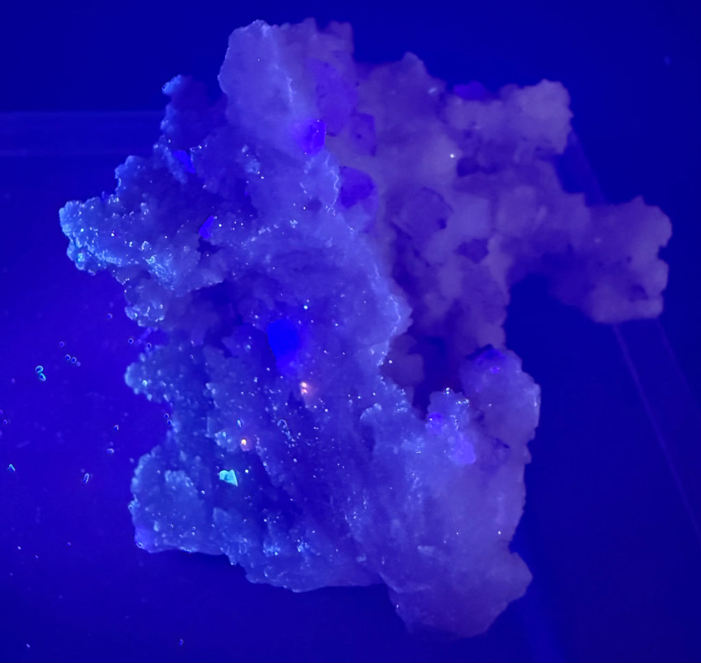 Fluorite on Calcite | UV Reactive Specimen | Hubei, China