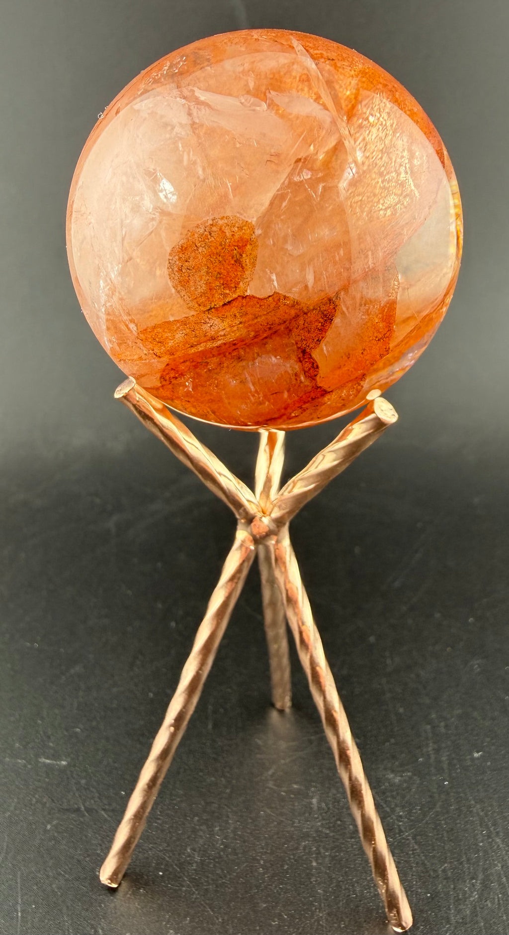 Hematoid Quartz Sphere | Quartz with Hematite Inclusions | Brazil | Lapidary Form