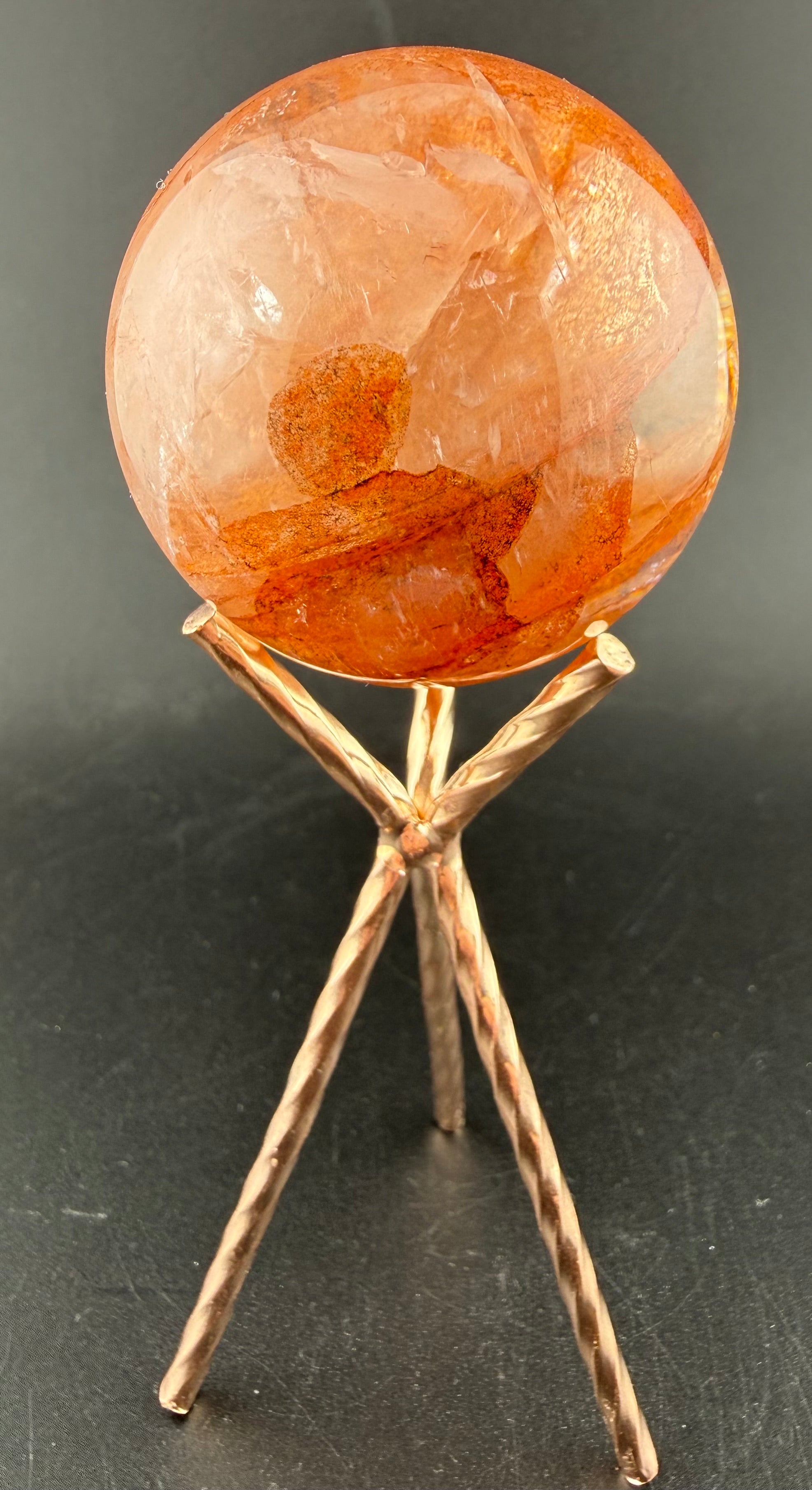 Hematoid Quartz Sphere | Quartz with Hematite Inclusions | Brazil | Lapidary Form