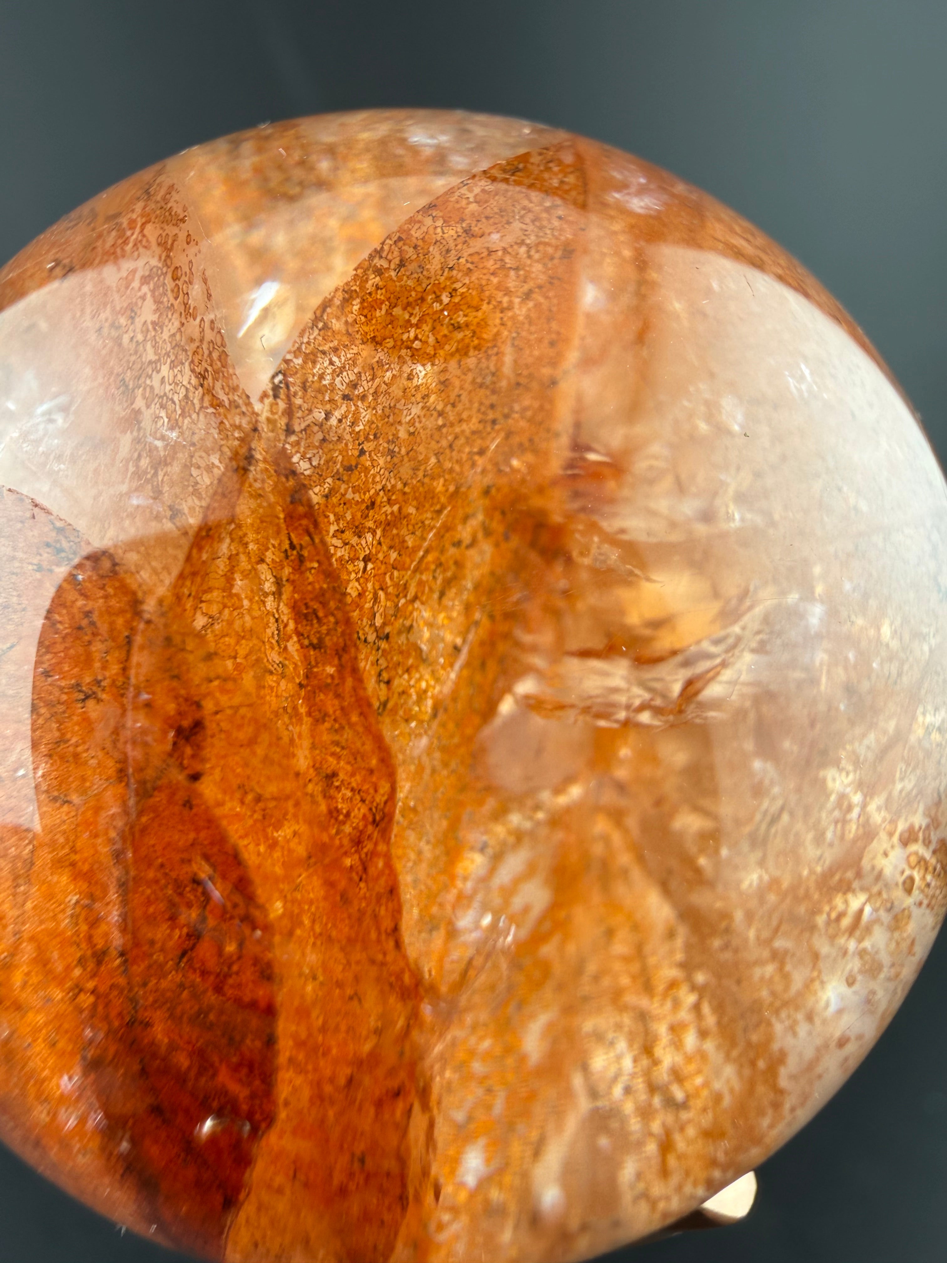 Hematoid Quartz Sphere | Quartz with Hematite Inclusions | Brazil | Lapidary Form