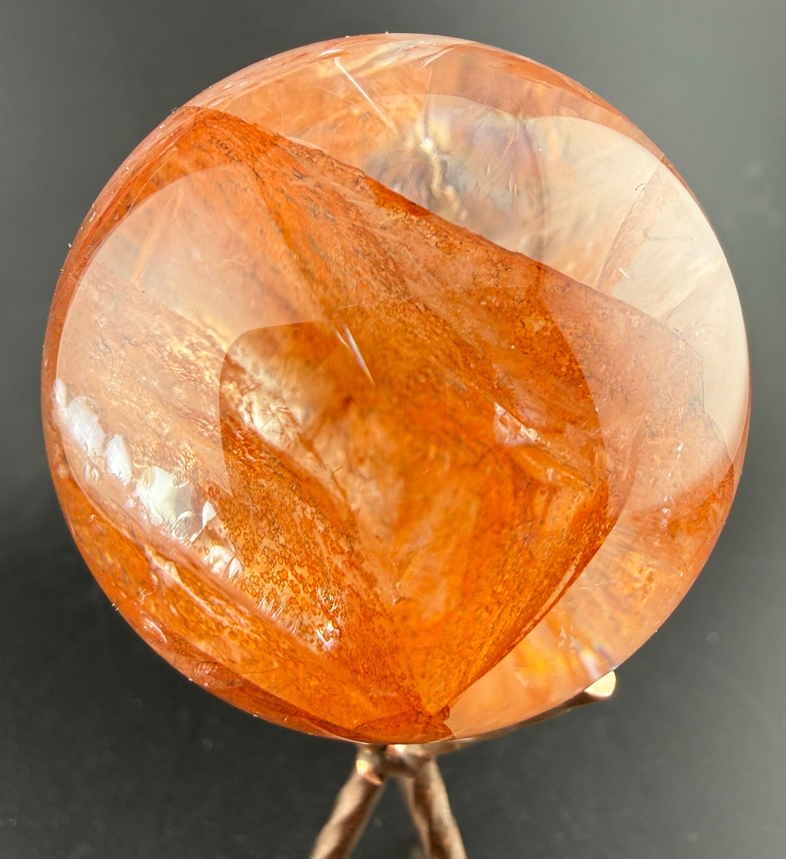 Hematoid Quartz Sphere | Quartz with Hematite Inclusions | Brazil | Lapidary Form