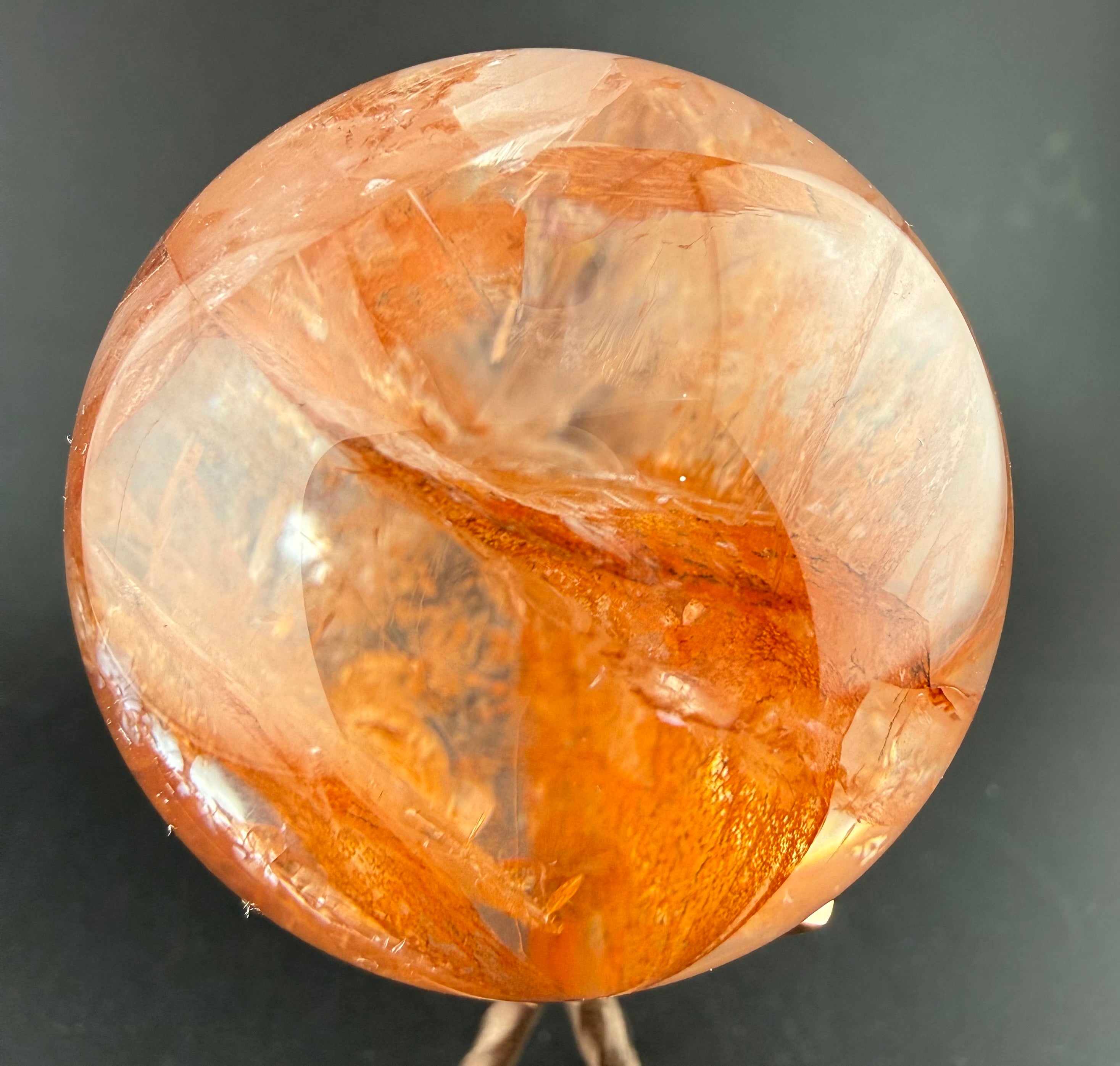 Hematoid Quartz Sphere | Quartz with Hematite Inclusions | Brazil | Lapidary Form
