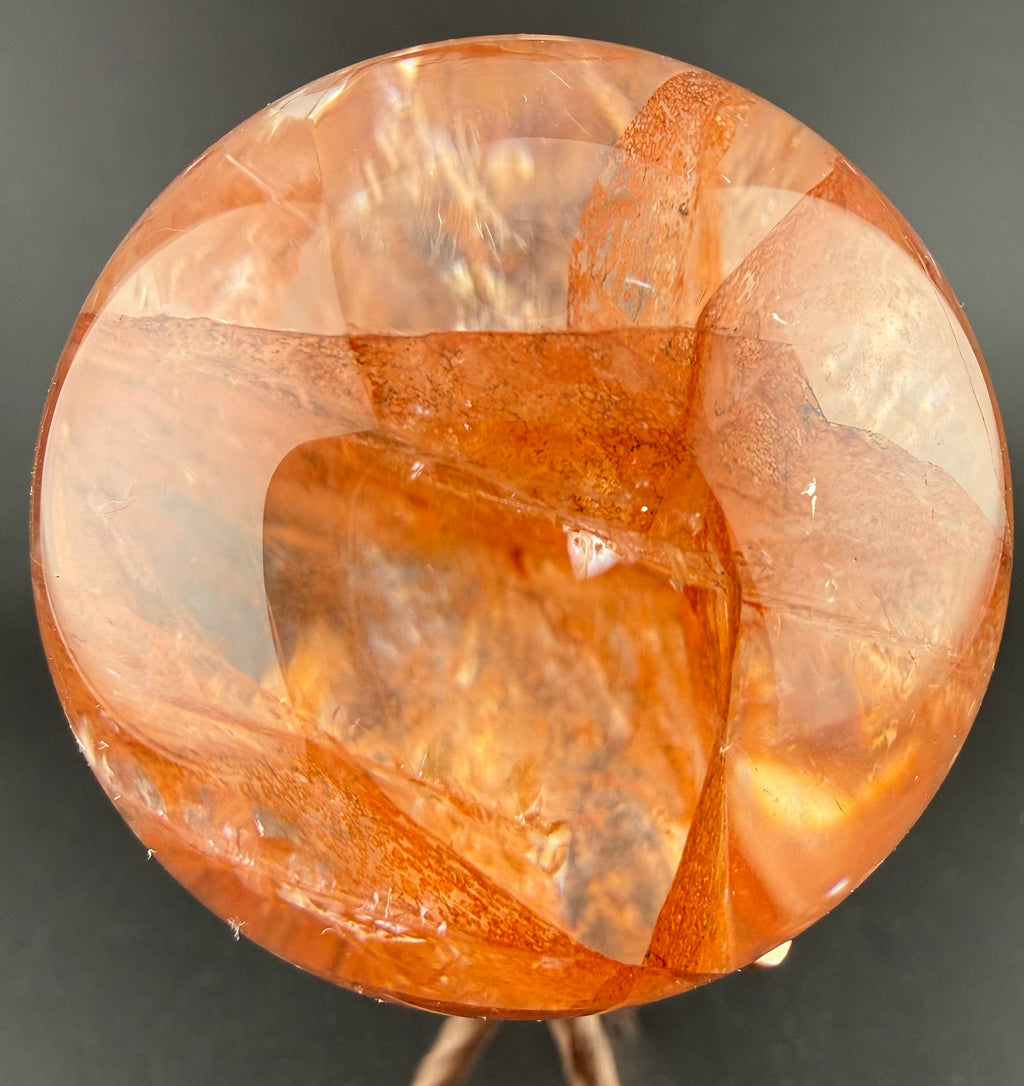Hematoid Quartz Sphere | Quartz with Hematite Inclusions | Brazil | Lapidary Form