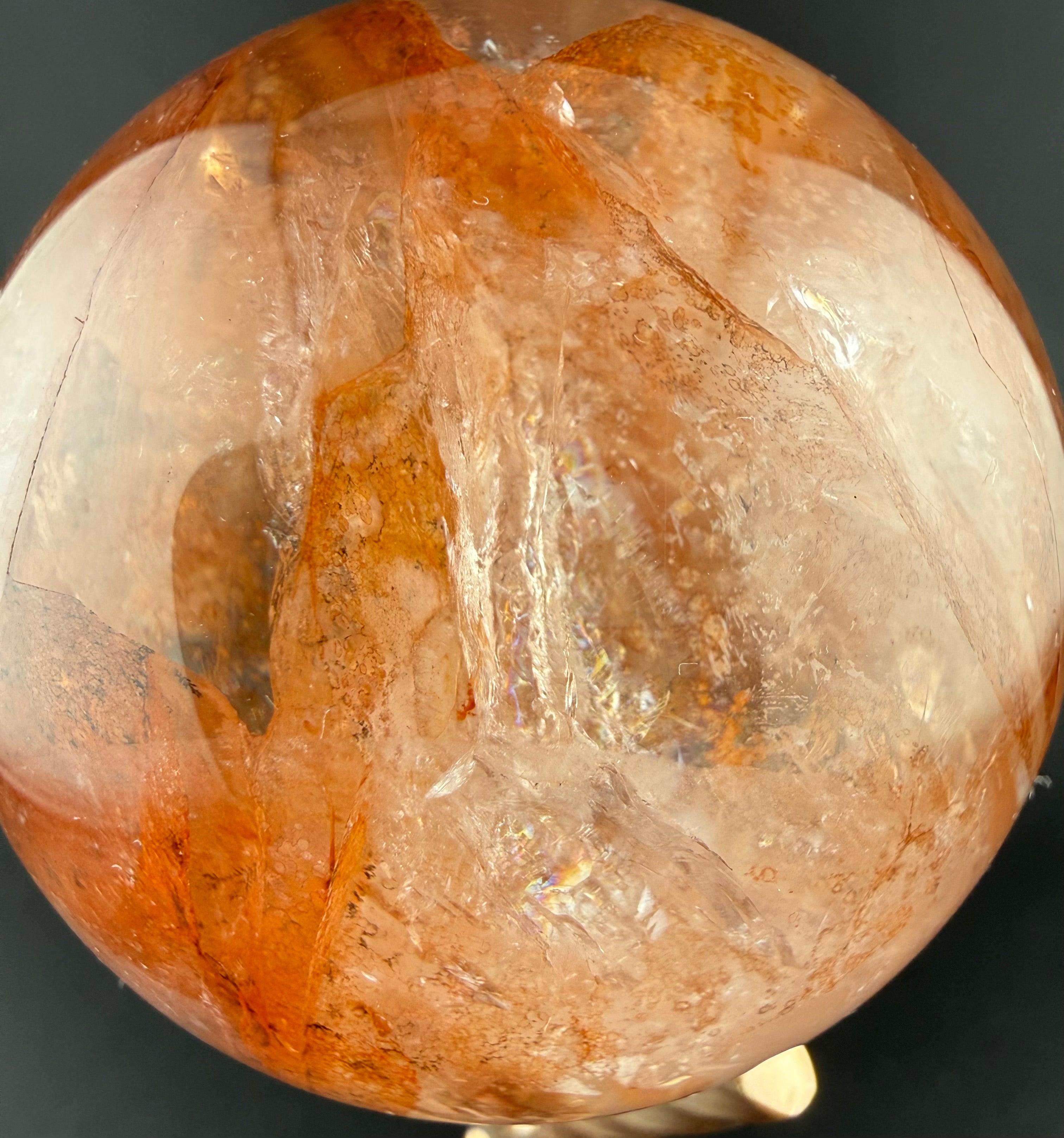 Hematoid Quartz Sphere | Quartz with Hematite Inclusions | Brazil | Lapidary Form