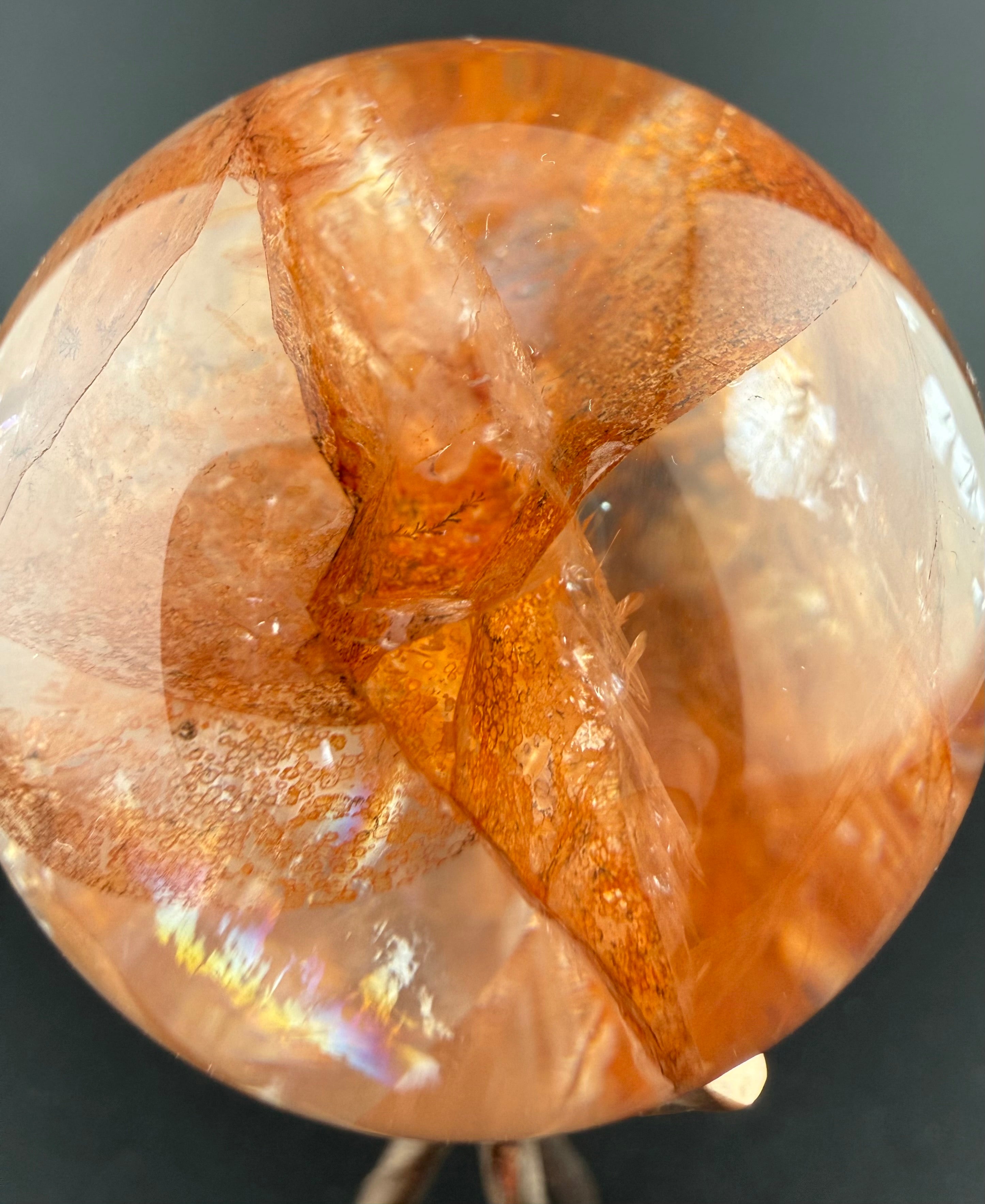 Hematoid Quartz Sphere | Quartz with Hematite Inclusions | Brazil | Lapidary Form