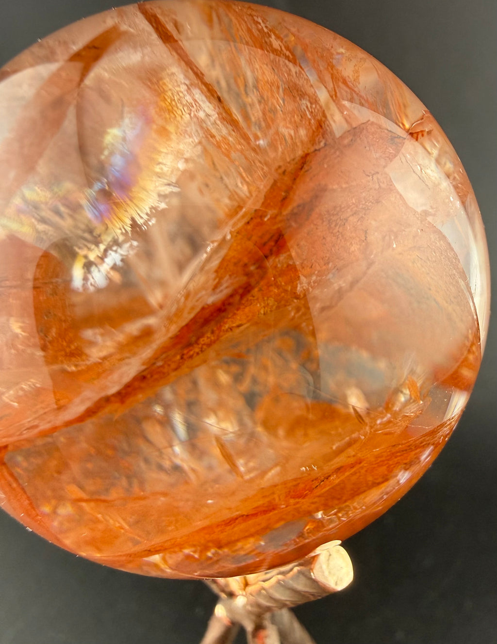 Hematoid Quartz Sphere | Quartz with Hematite Inclusions | Brazil | Lapidary Form