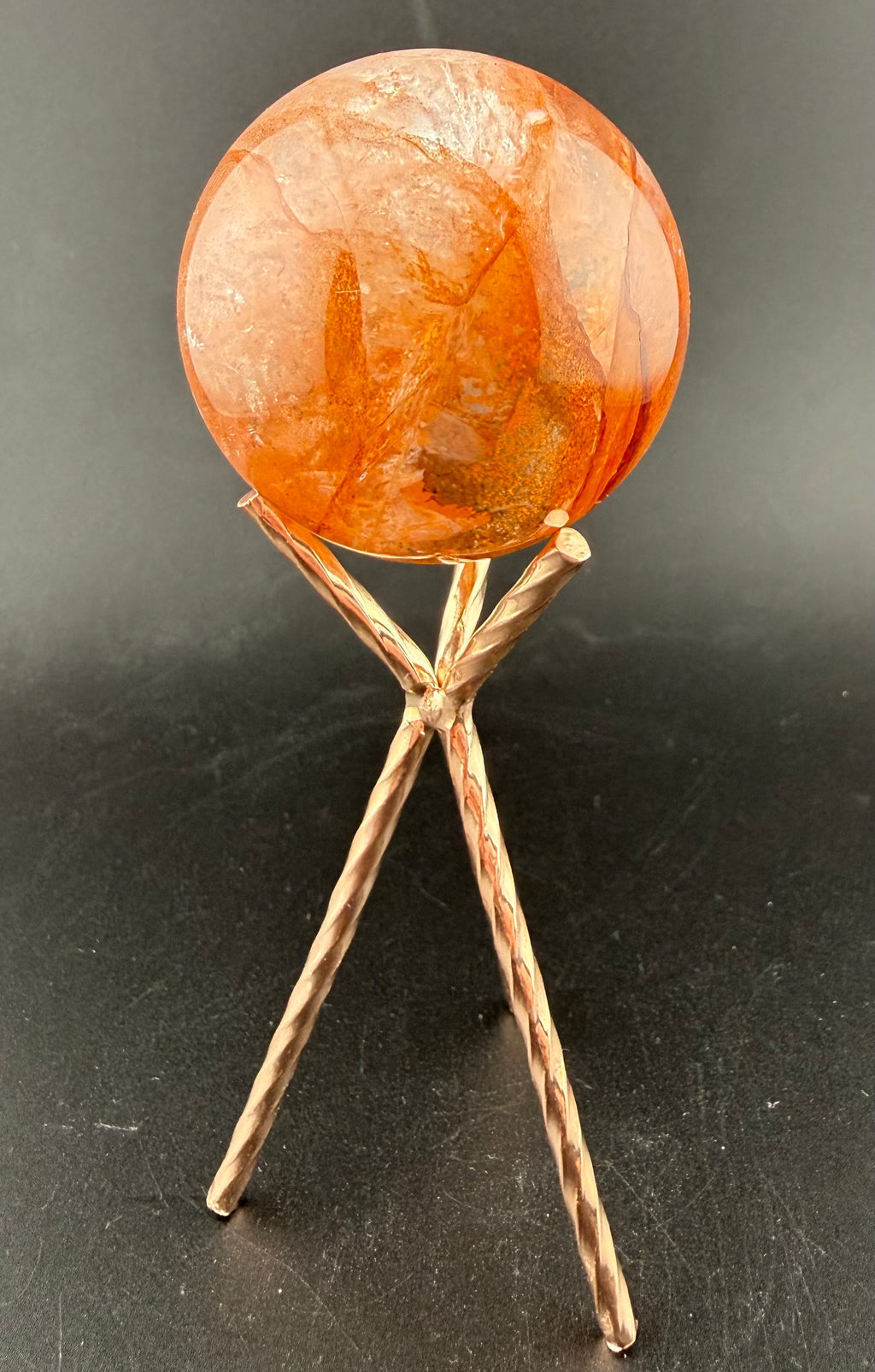 Hematoid Quartz Sphere | Quartz with Hematite Inclusions | Brazil | Lapidary Form