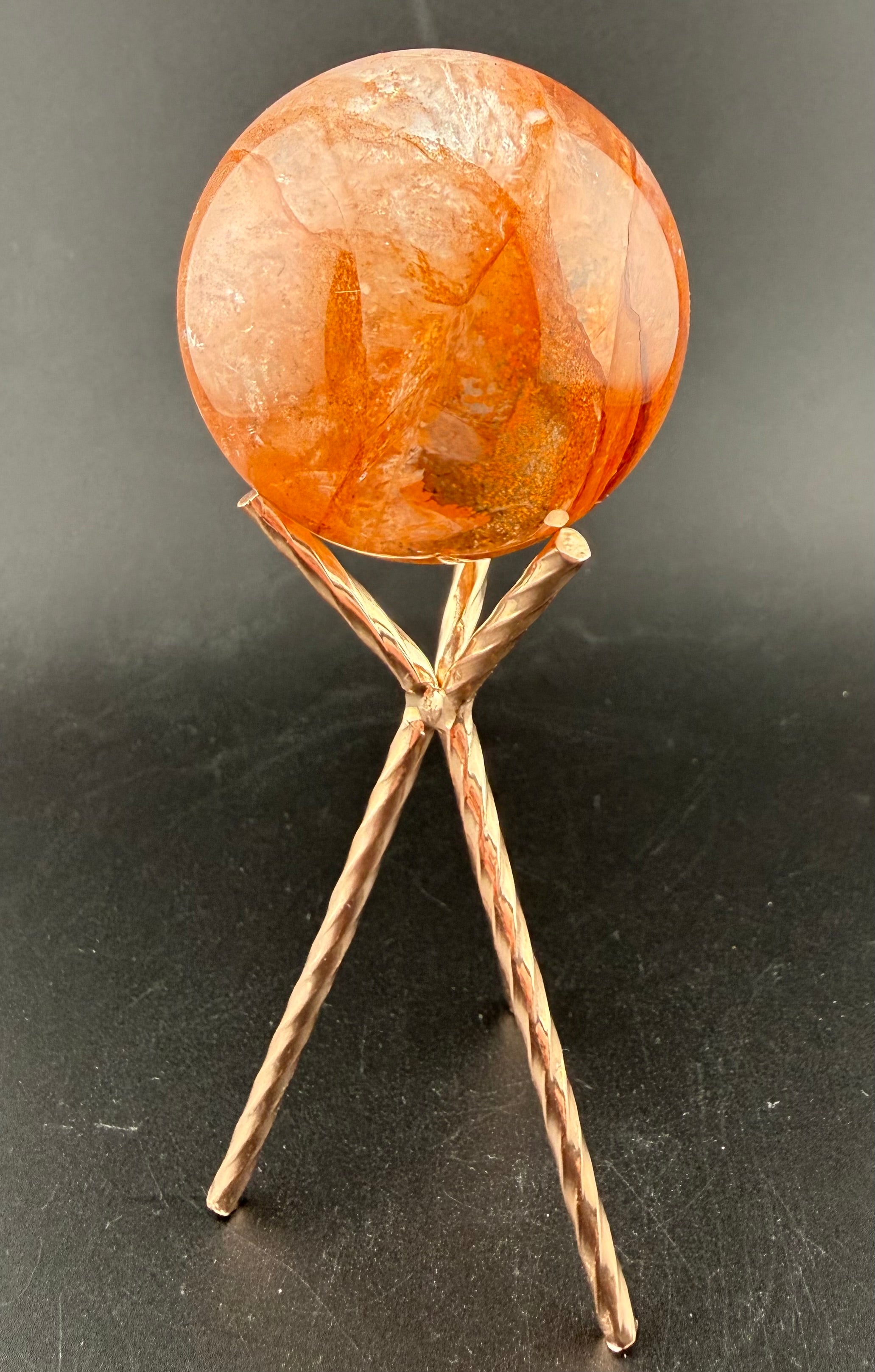 Hematoid Quartz Sphere | Quartz with Hematite Inclusions | Brazil | Lapidary Form